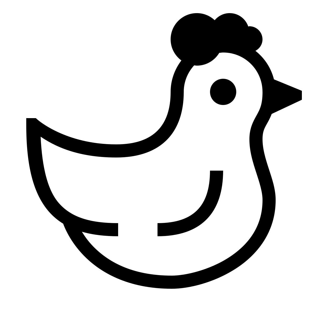 forma thin sharp style 鸡 icon