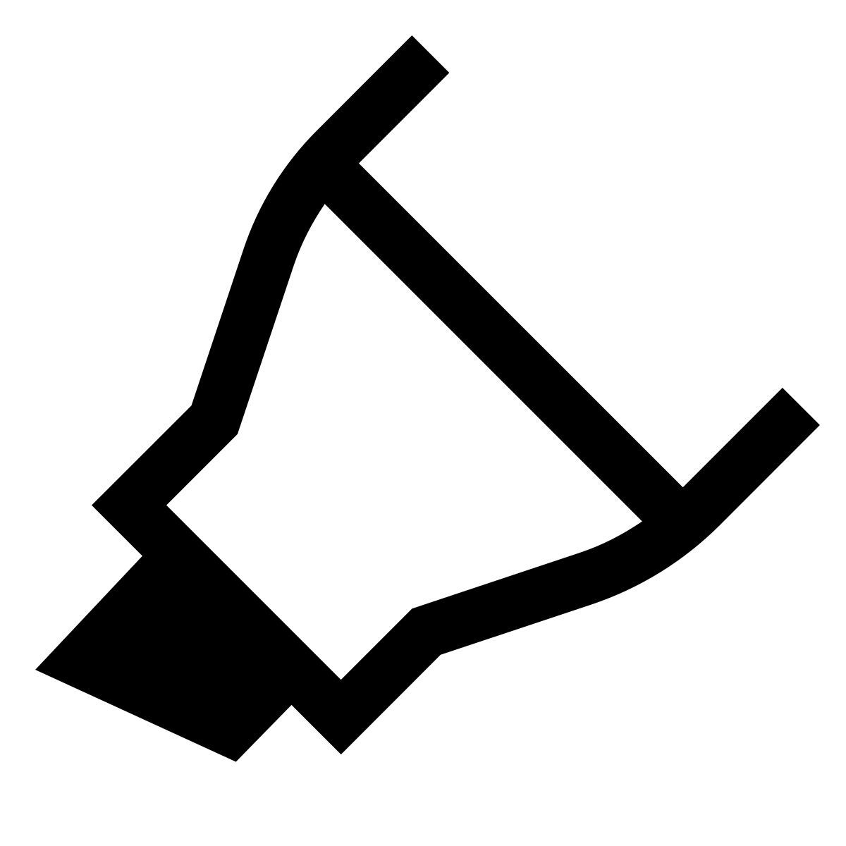 forma thin sharp style marcador de punta de cincel icon