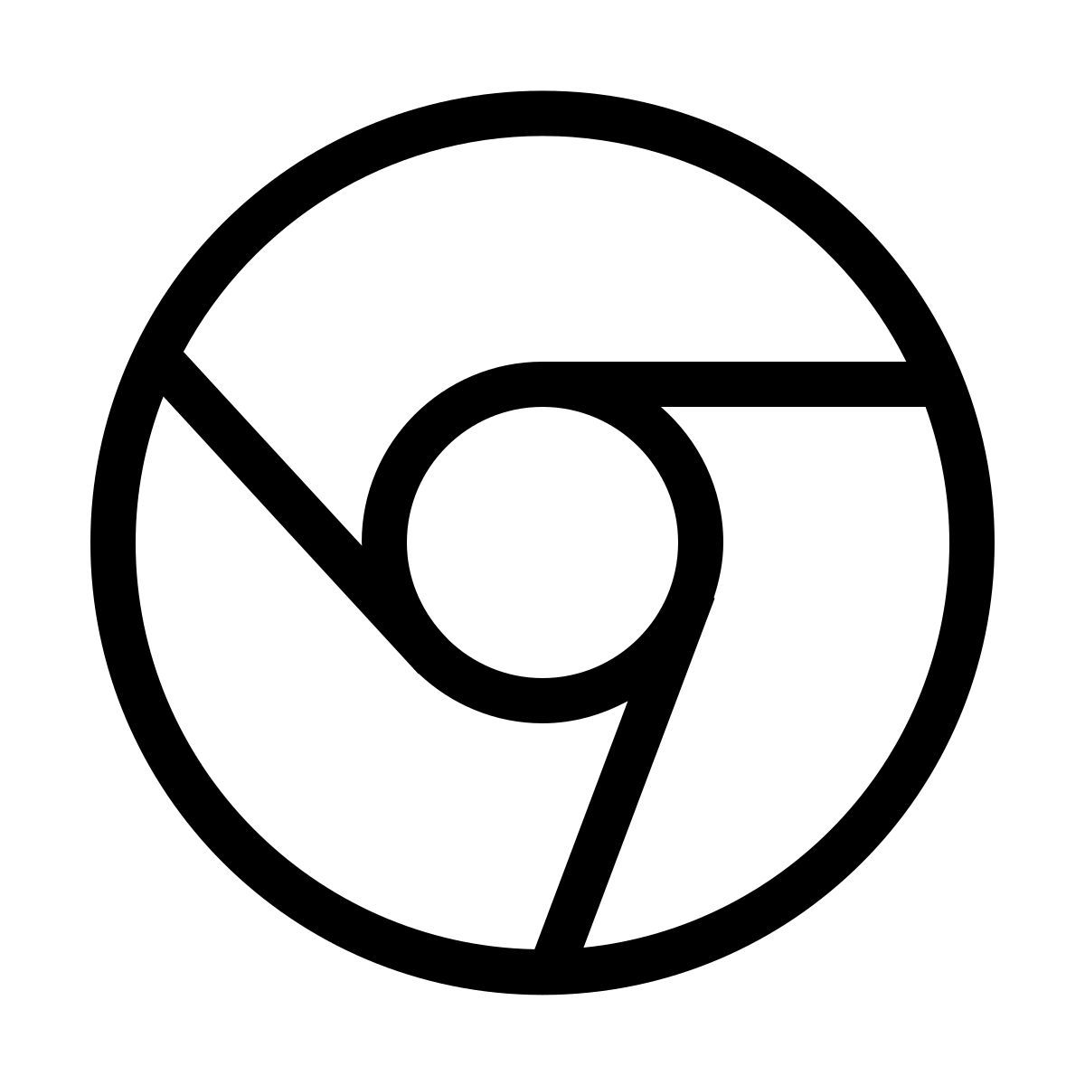 forma thin sharp style chrome icon