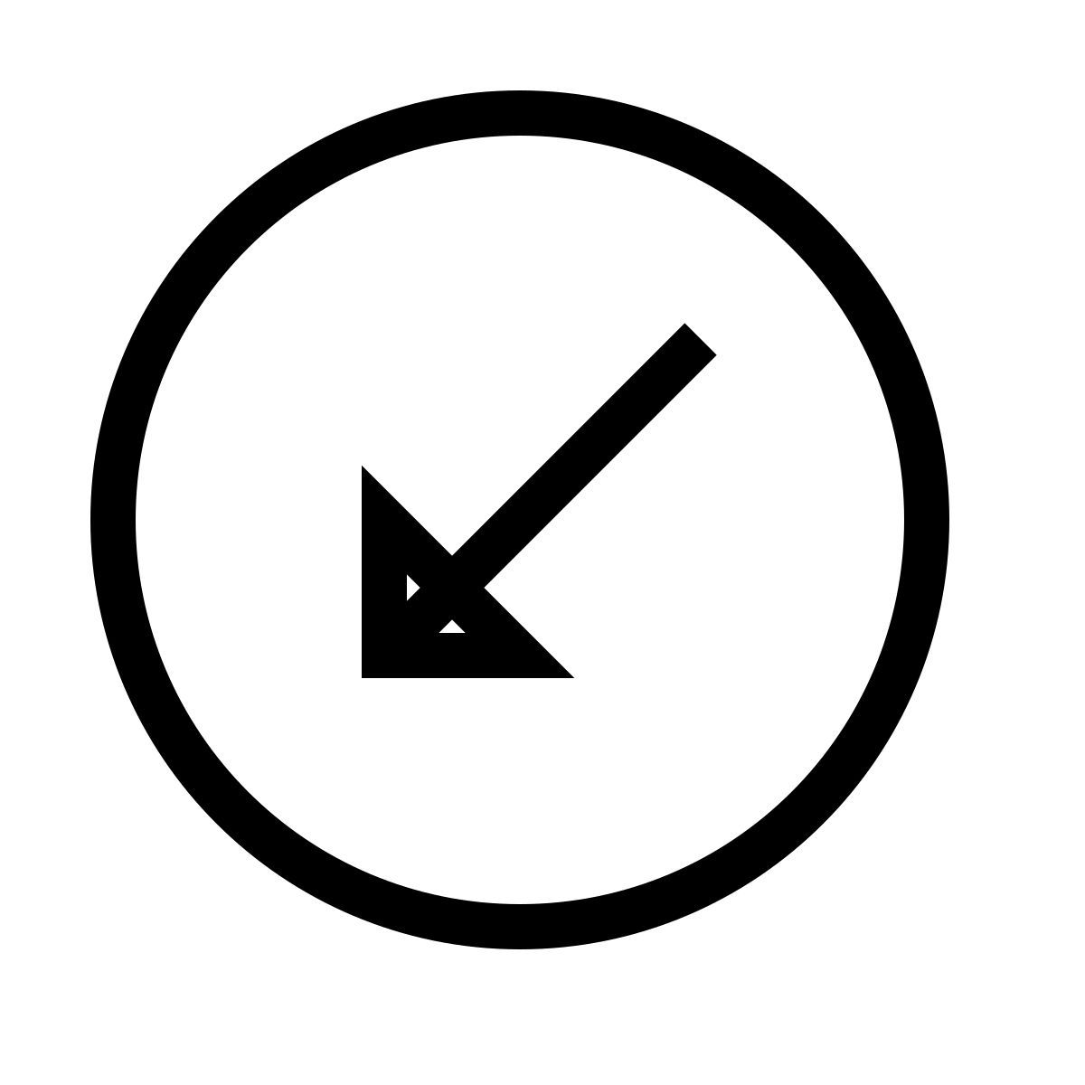 forma thin sharp style unten links eingekreist icon