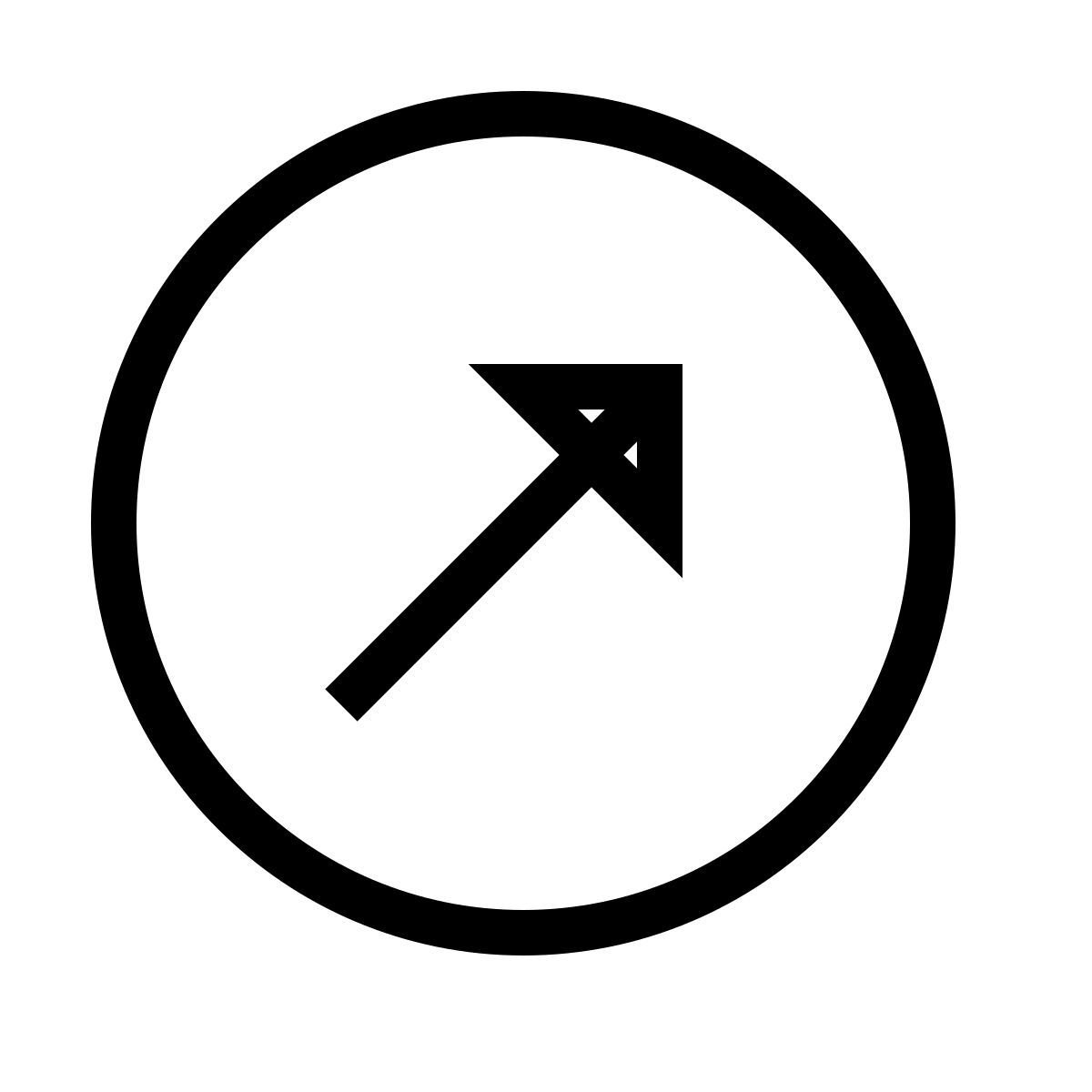 forma thin sharp style 최대 원으로 오른쪽 icon