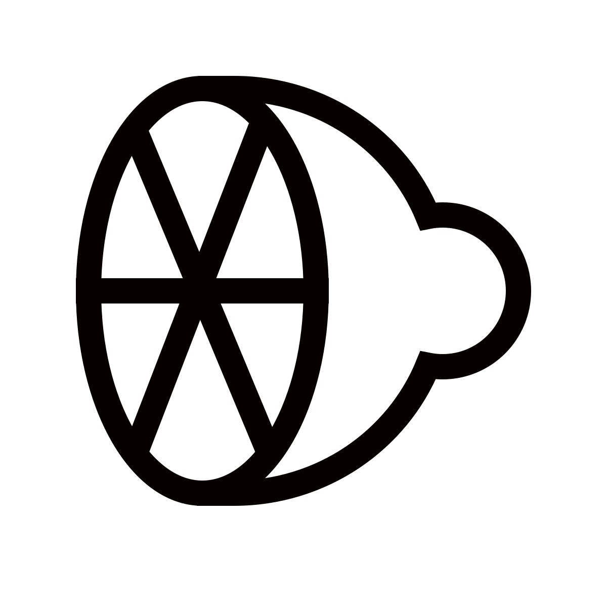 forma thin sharp style citrus icon