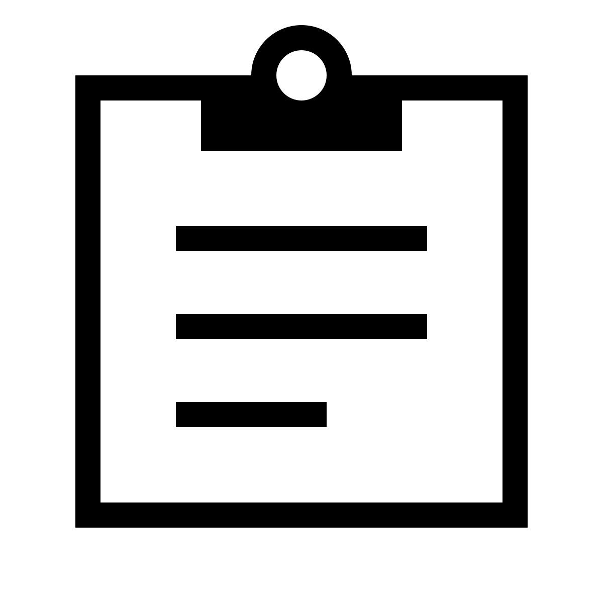 forma thin sharp style clipboard icon