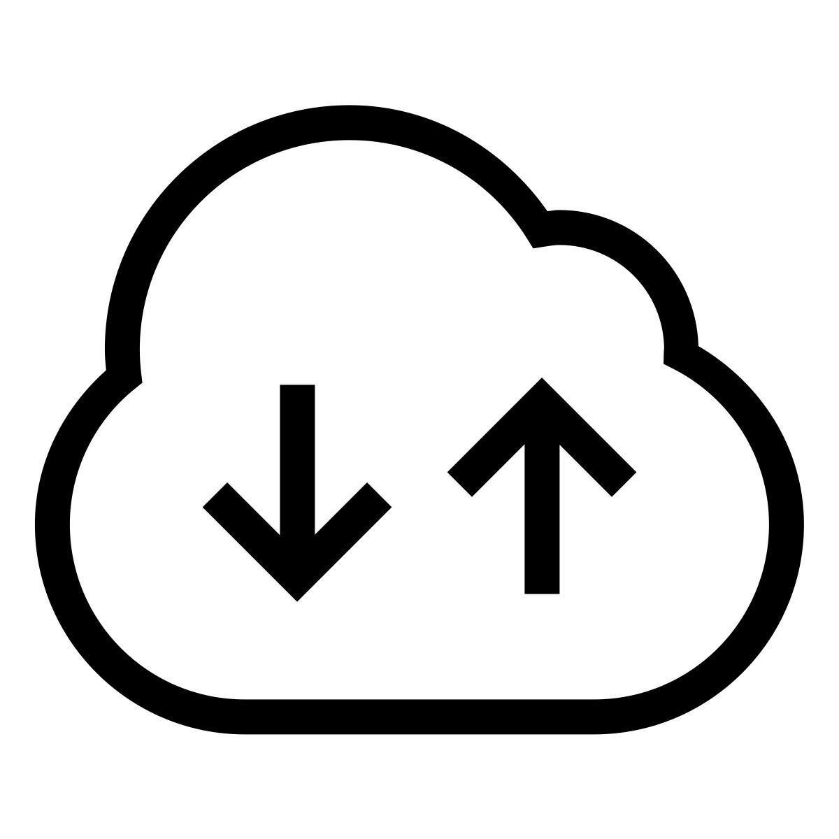 forma thin sharp style restauración de copia de seguridad en la nube icon