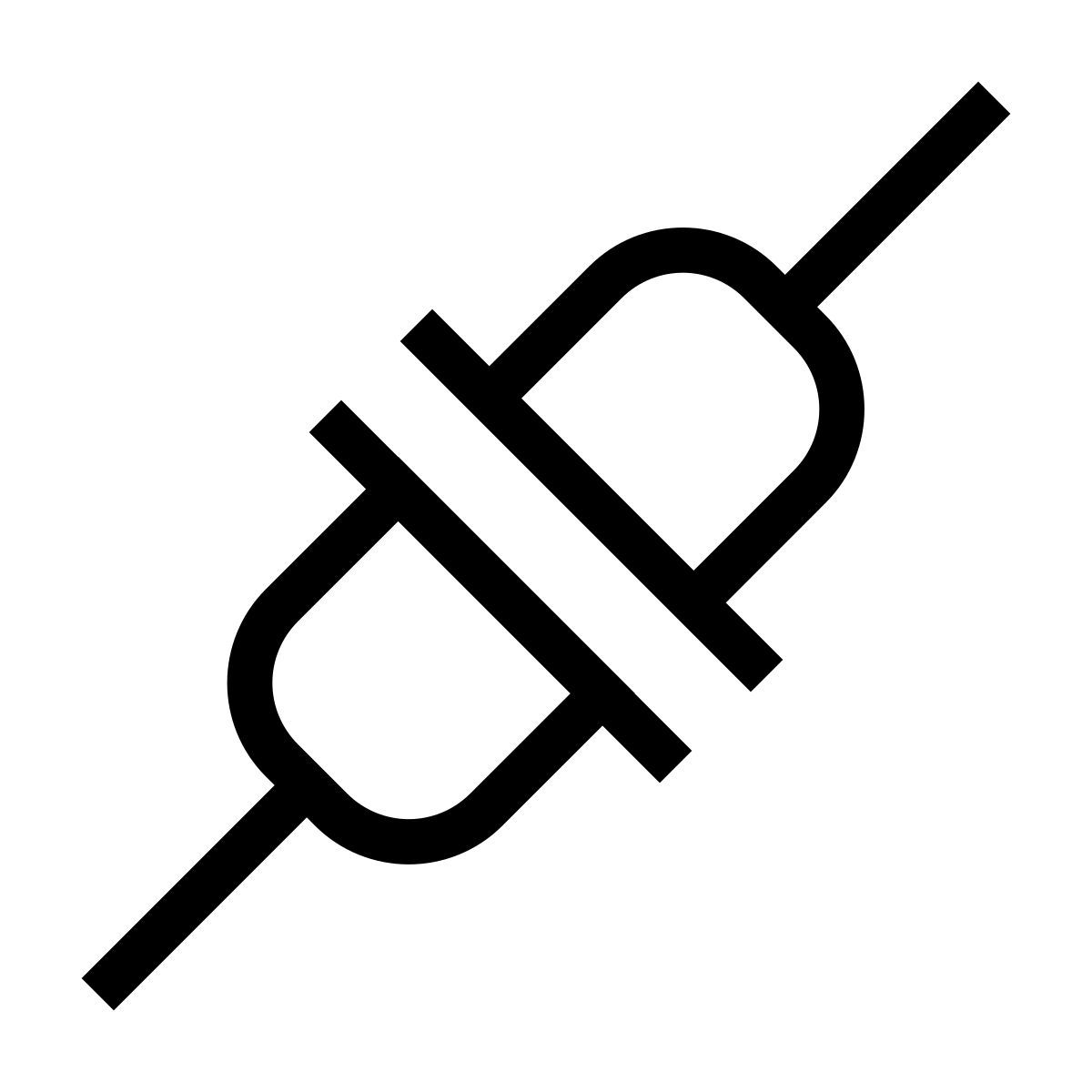 forma thin sharp style connected icon