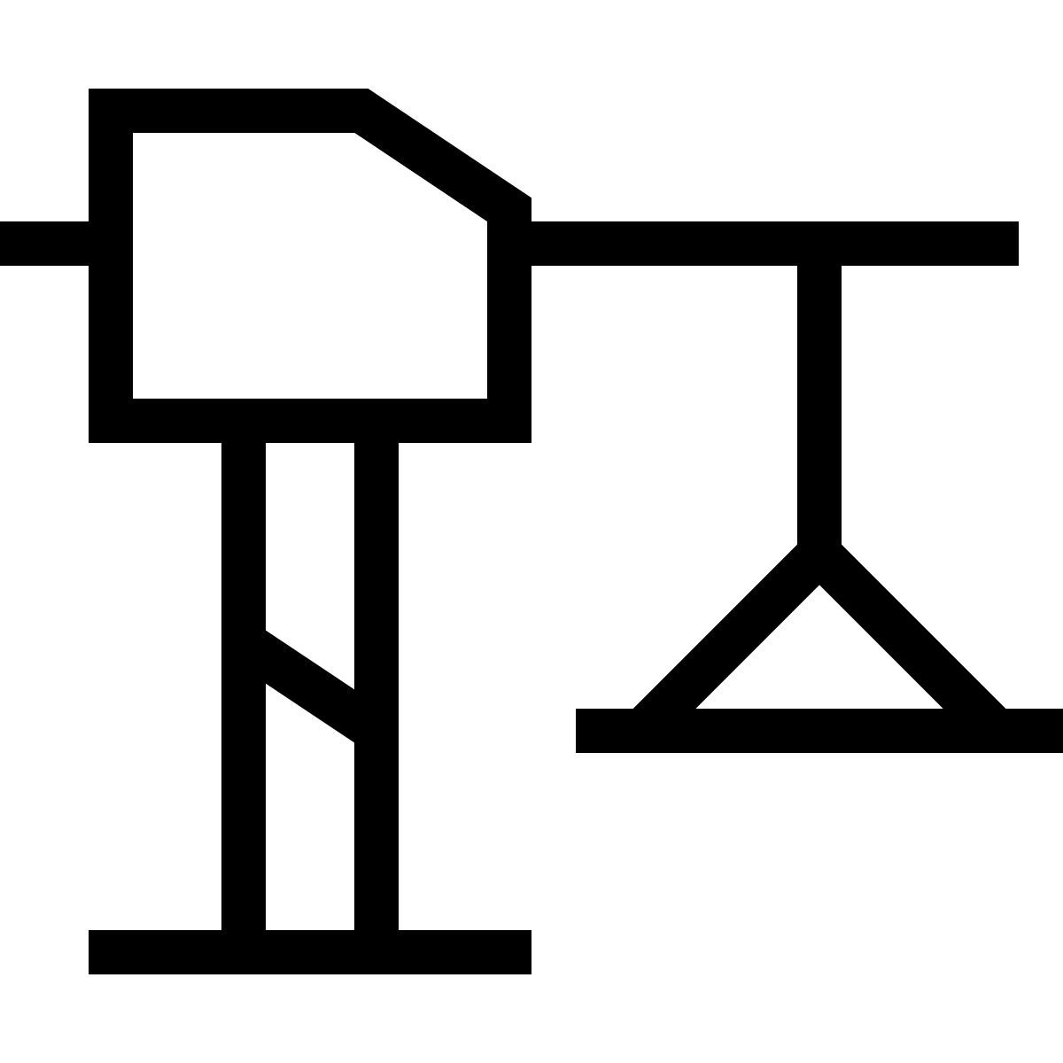 forma thin sharp style constructing icon