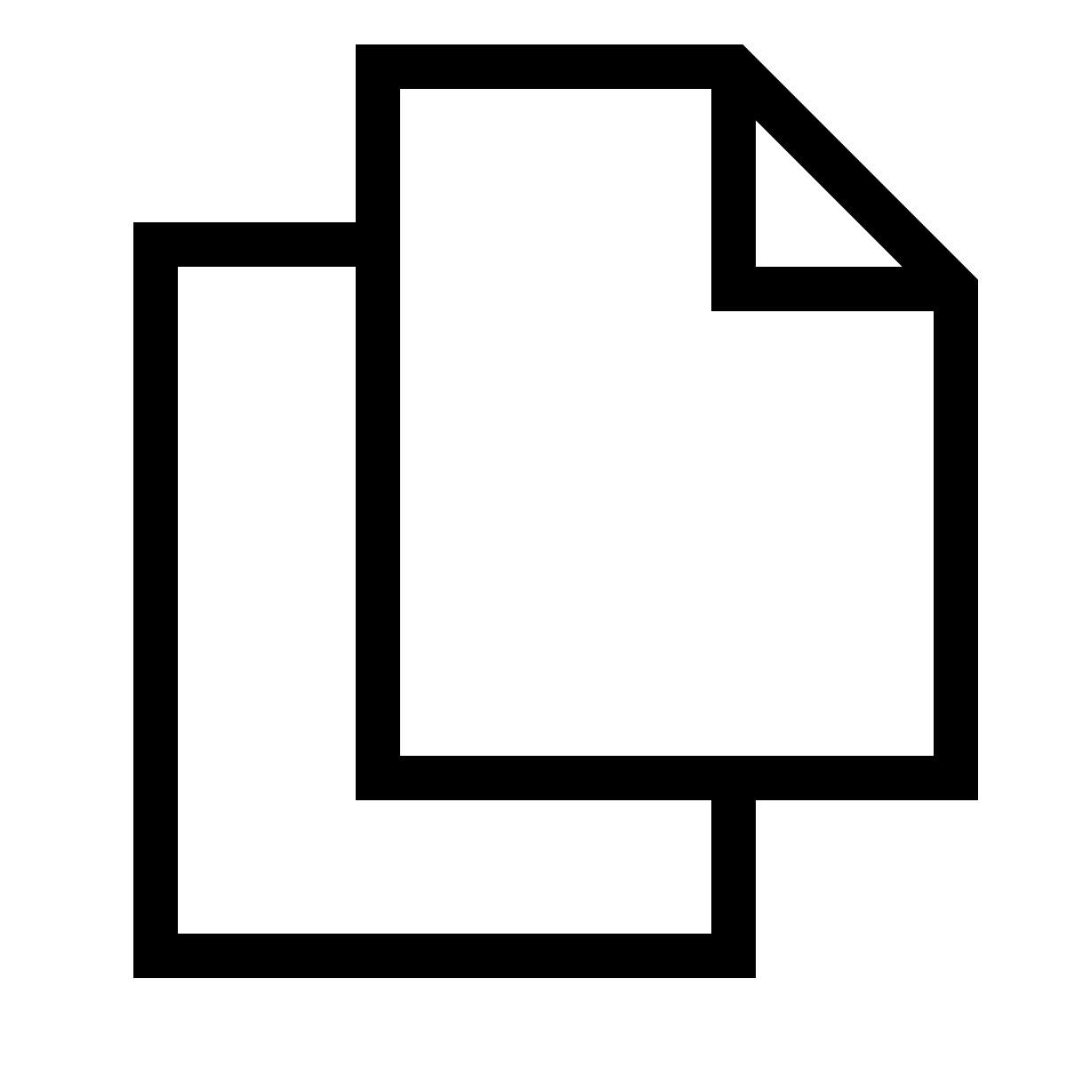 forma thin sharp style copy icon