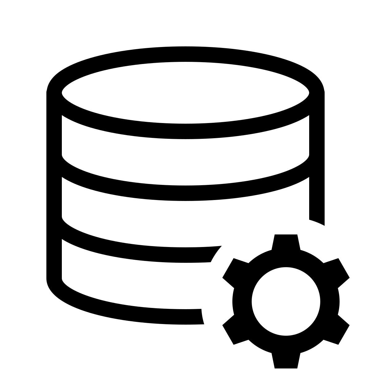 forma thin sharp style configurazione dati icon