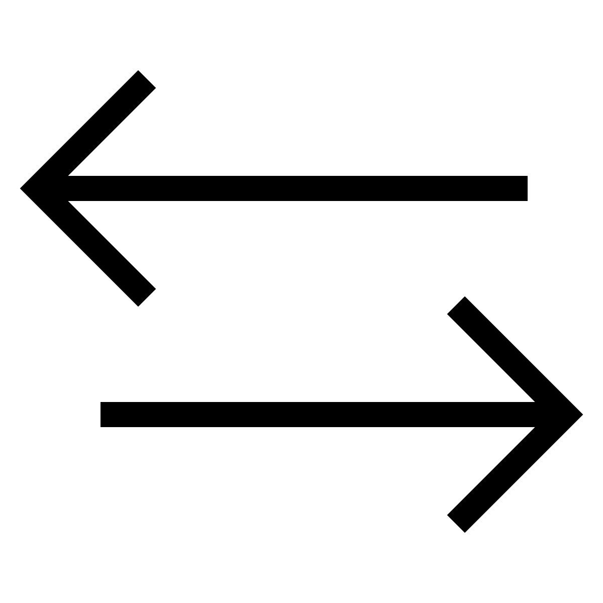 forma thin sharp style data transfer icon