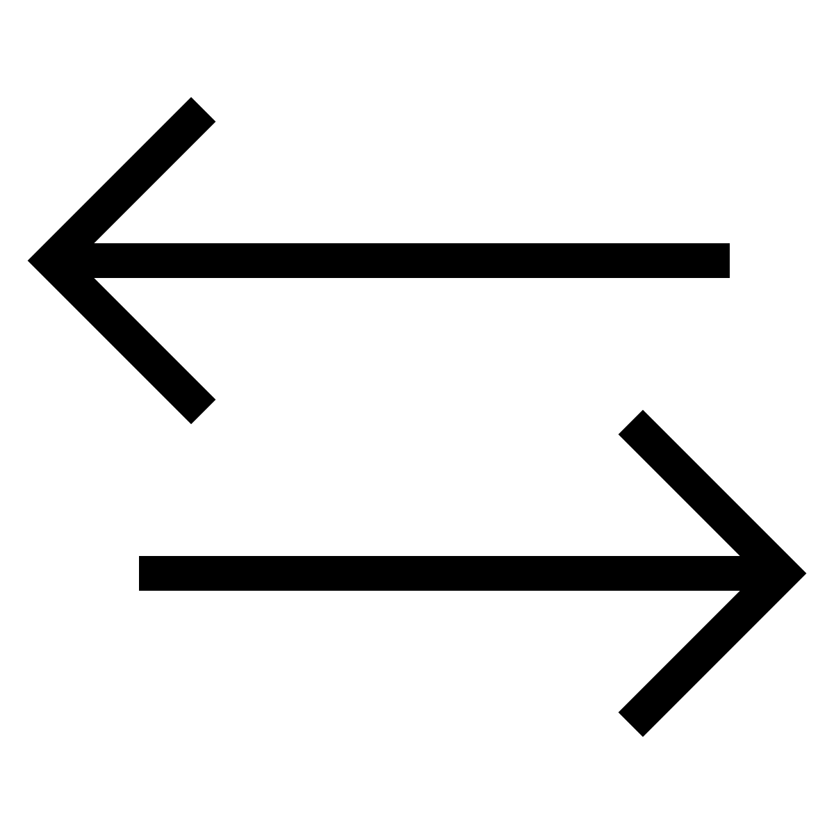 forma thin sharp style data in both directions icon