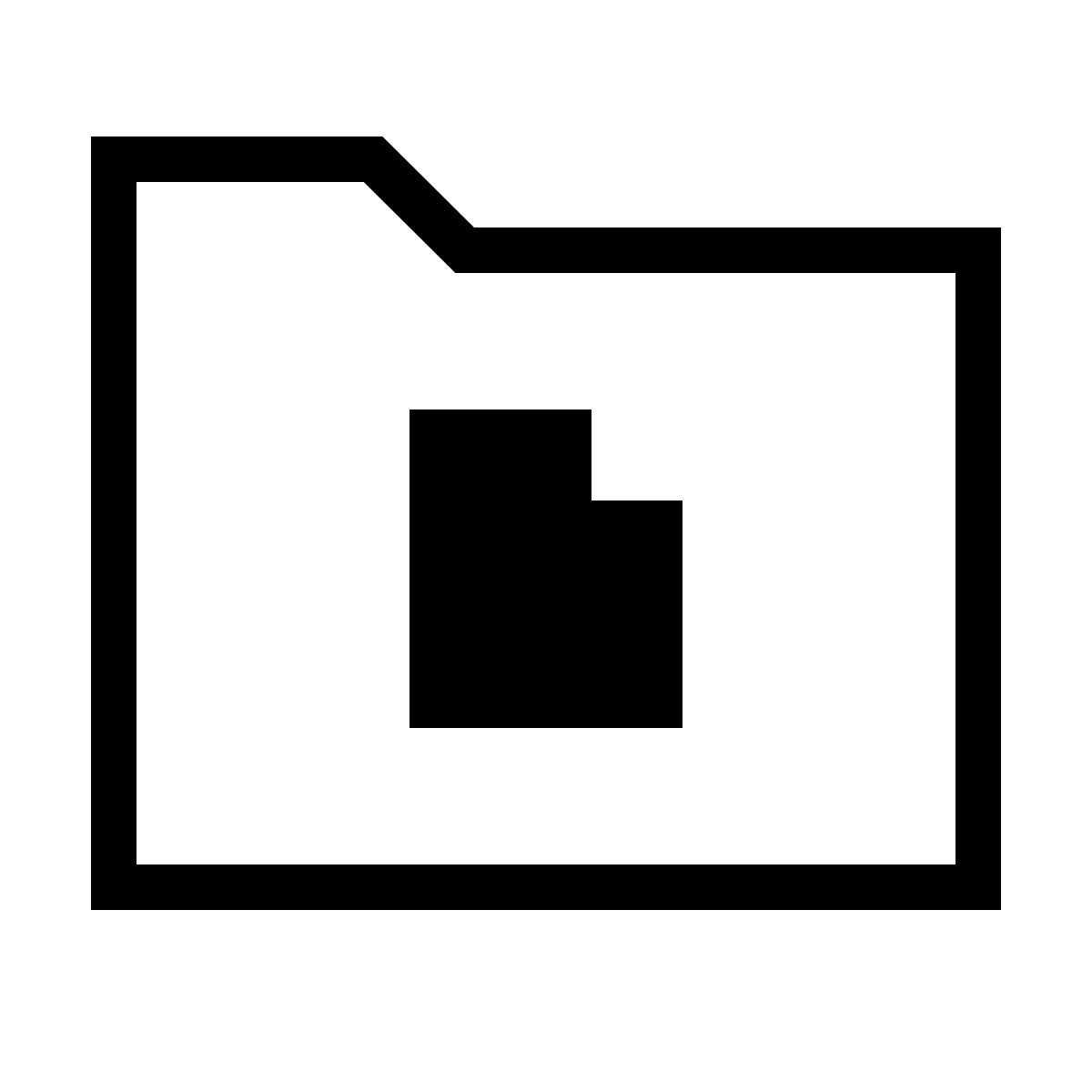 forma thin sharp style carpeta de documentos icon