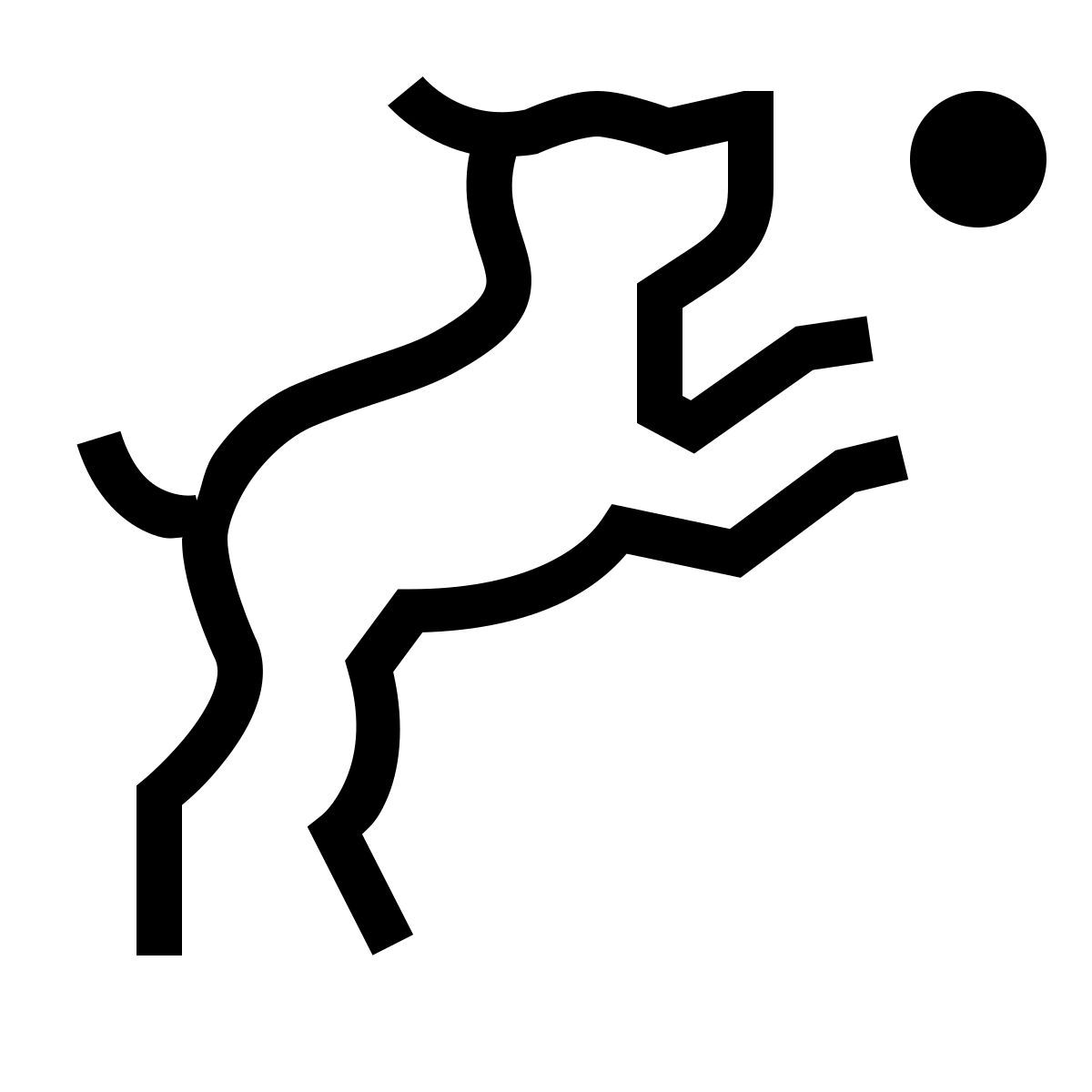 forma thin sharp style dog park icon