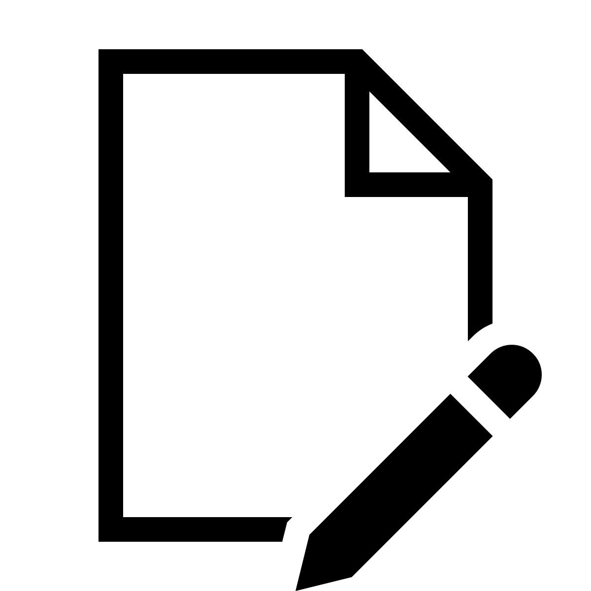 forma thin sharp style edit file icon