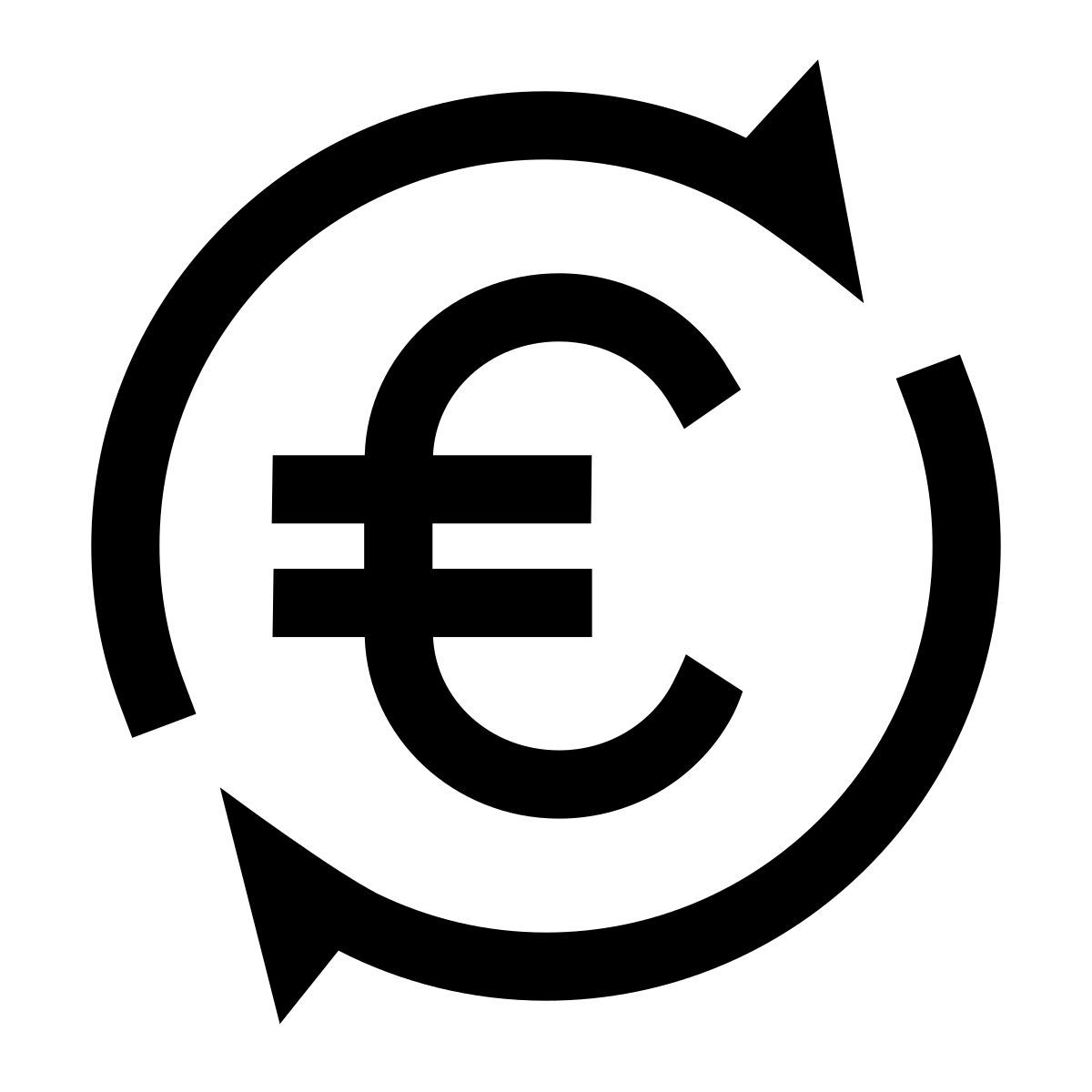 forma thin sharp style euro de câmbio icon