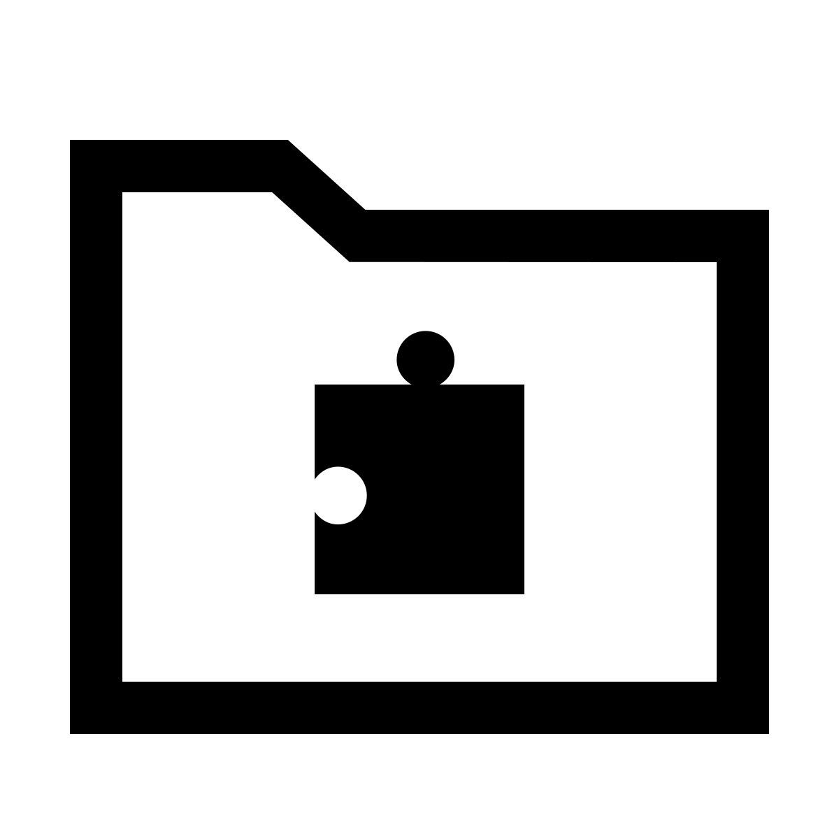 forma thin sharp style dossier d'extensions icon