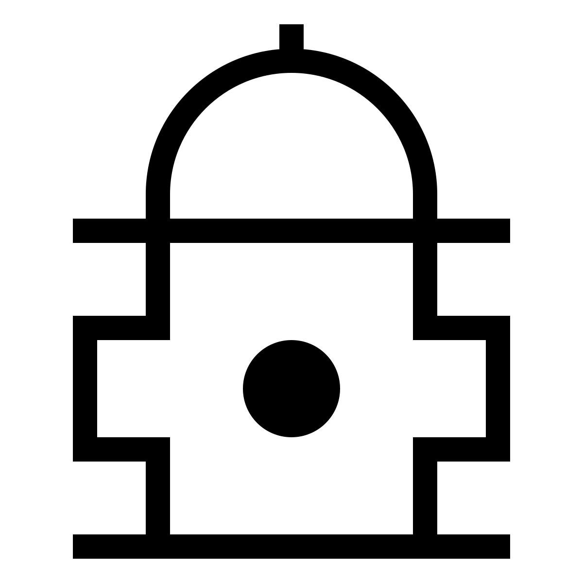 forma thin sharp style 소화전 icon