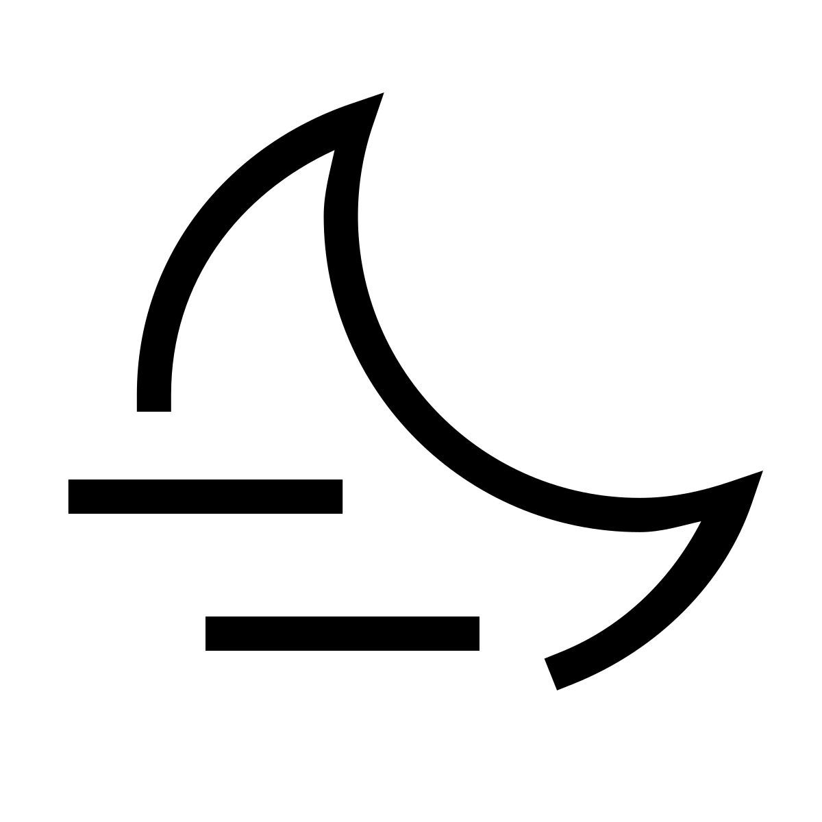 forma thin sharp style notte nebbiosa icon