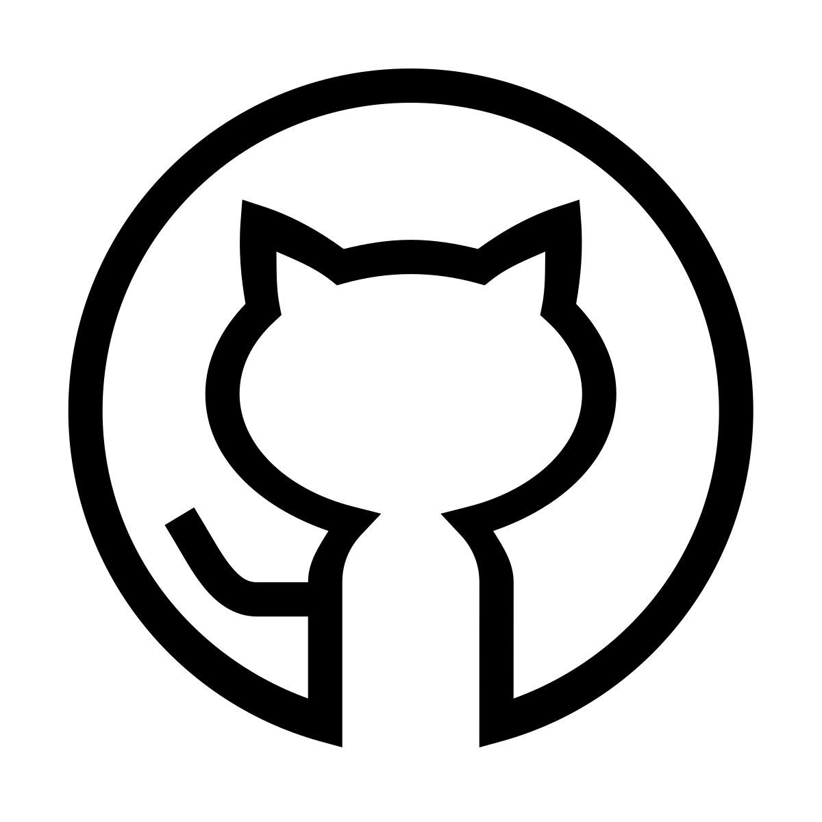 forma thin sharp style github icon