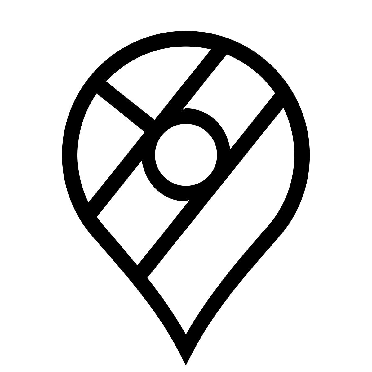 forma thin sharp style google maps nouveau icon