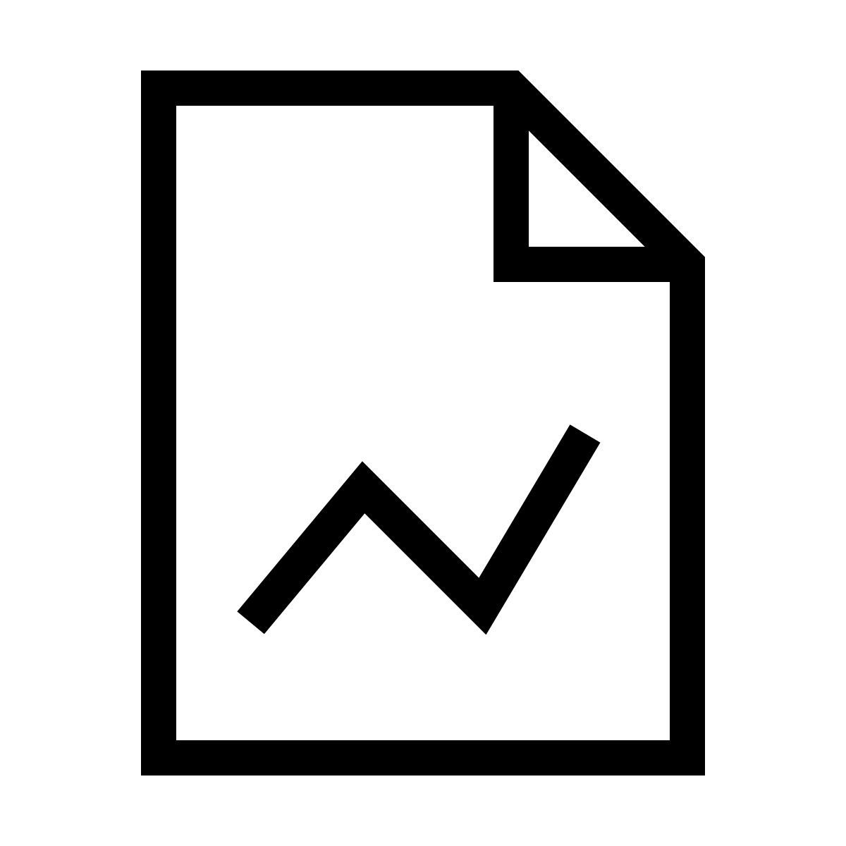 forma thin sharp style 그래프 보고서 icon