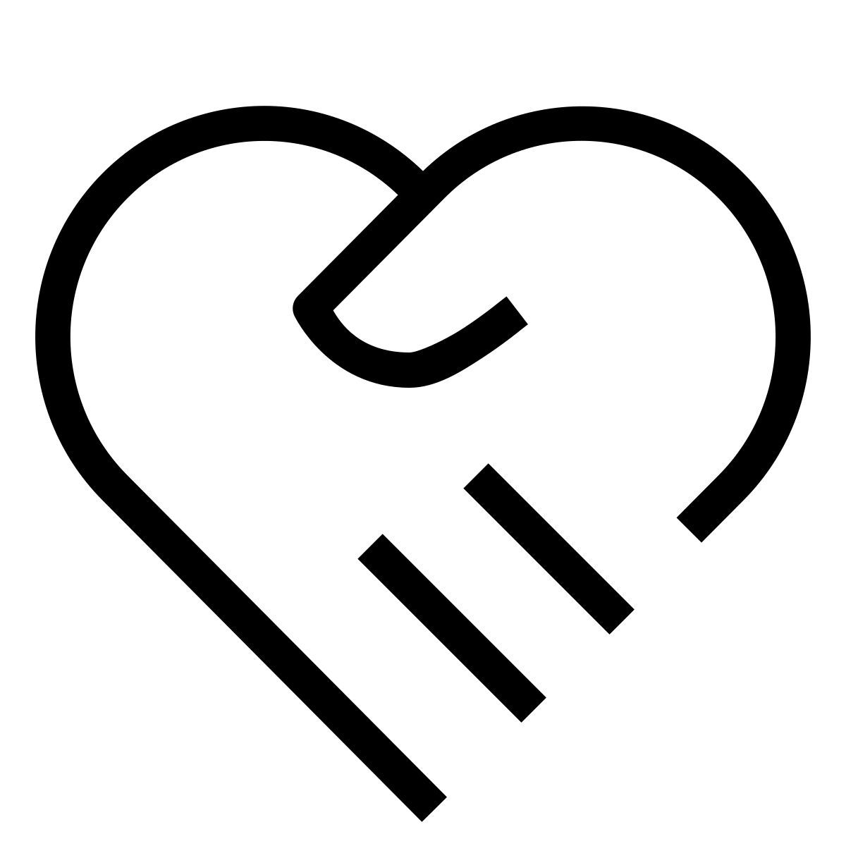 forma thin sharp style 握手心型 icon