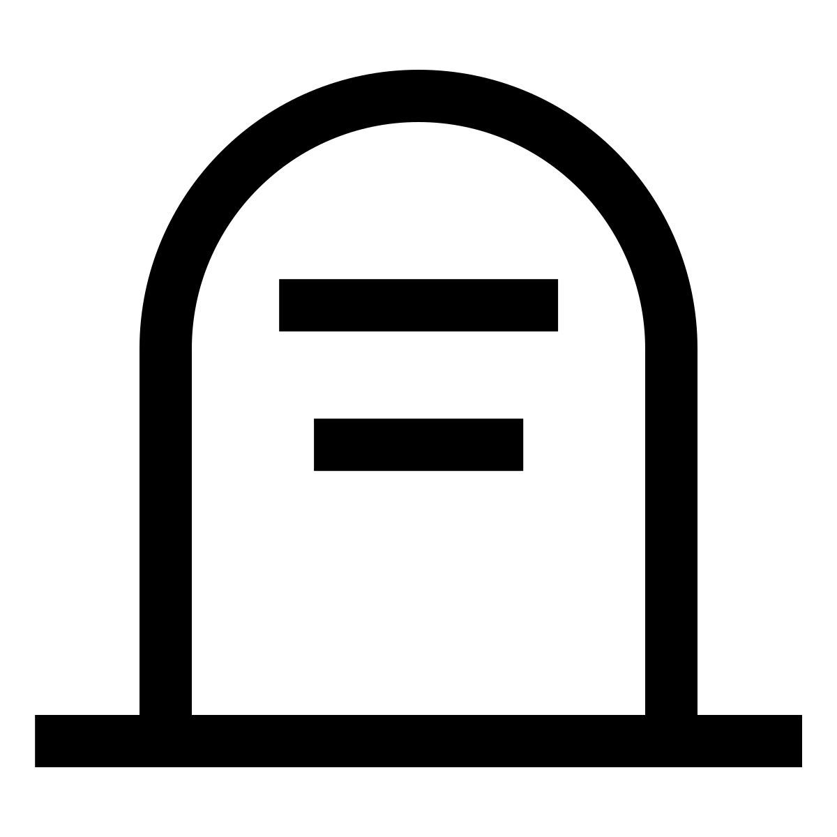 forma thin sharp style pierre tombale icon