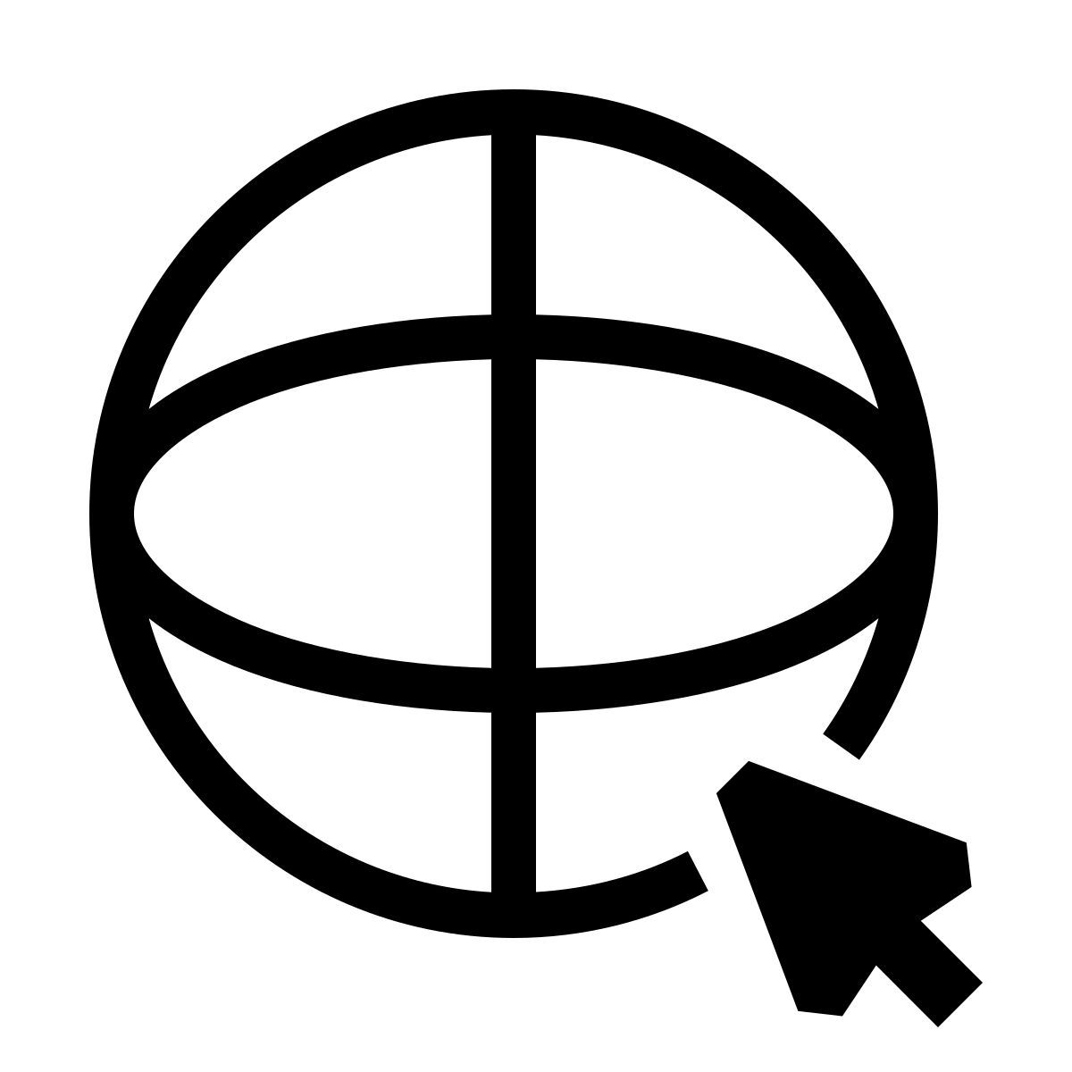 forma thin sharp style internet icon