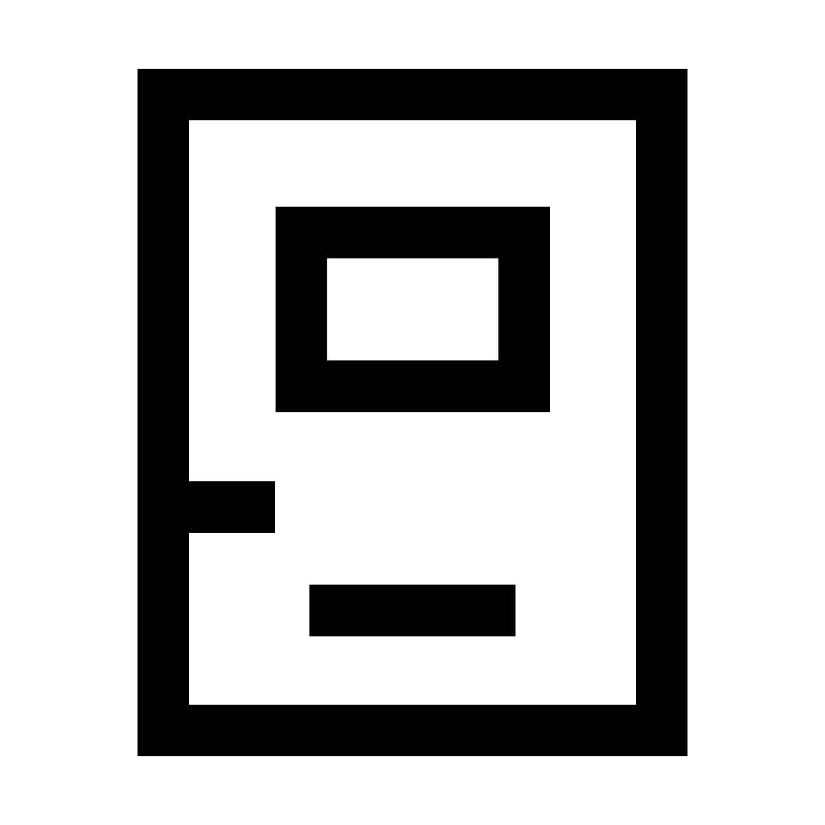 forma thin sharp style 감옥 문 icon