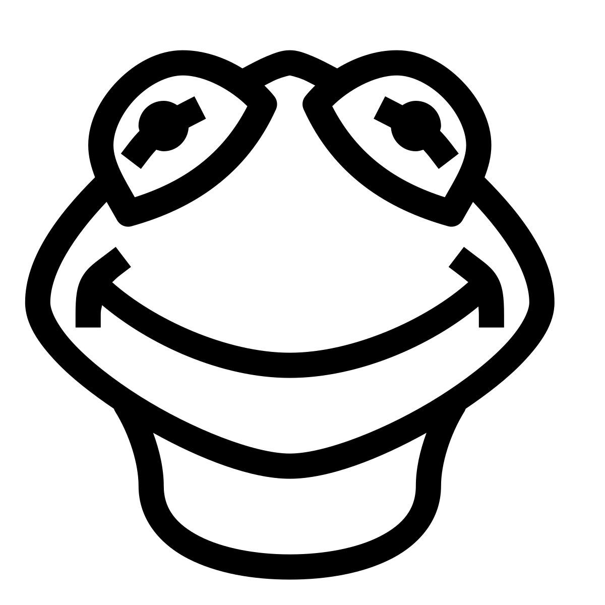 forma thin sharp style kermit la rana icon