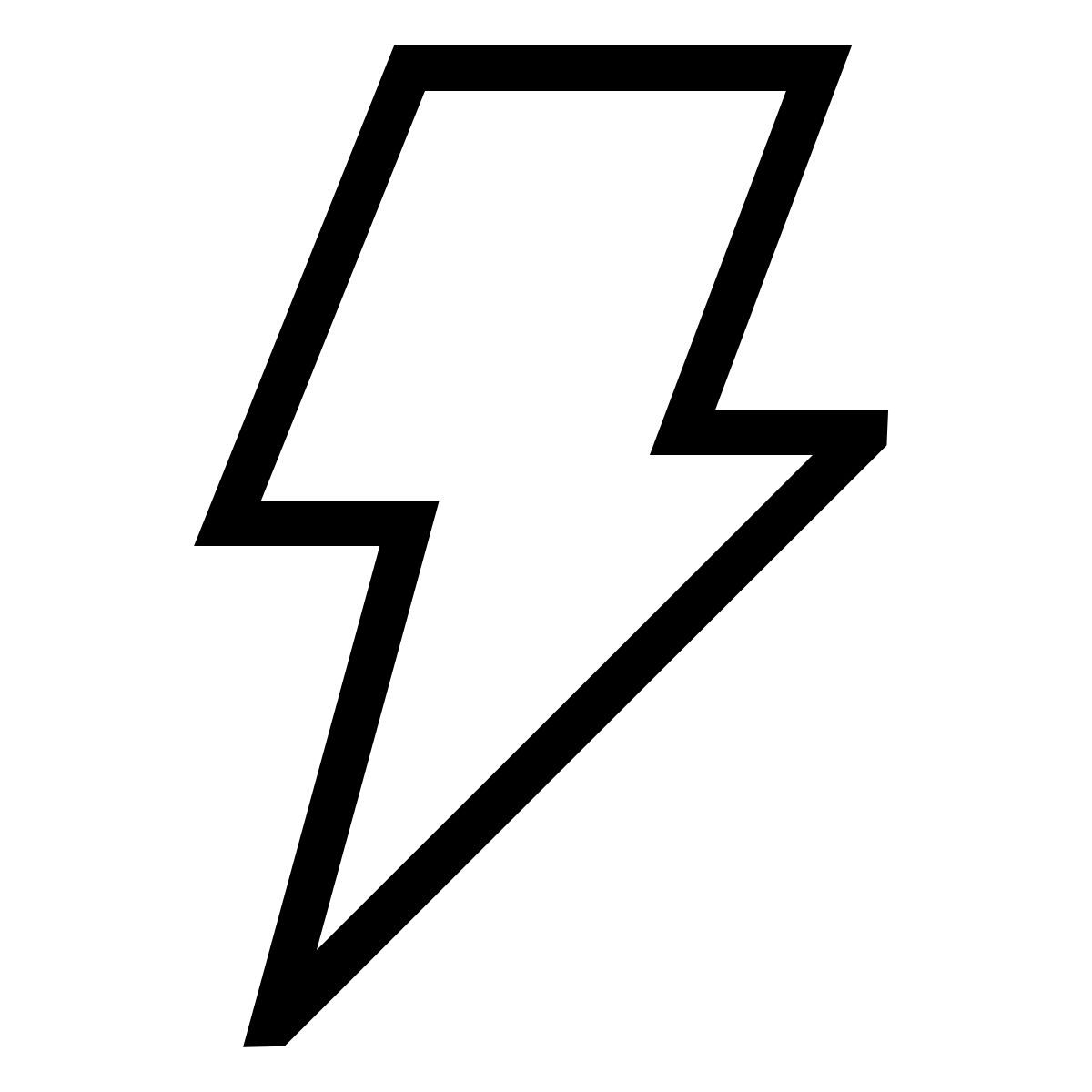 forma thin sharp style éclair icon