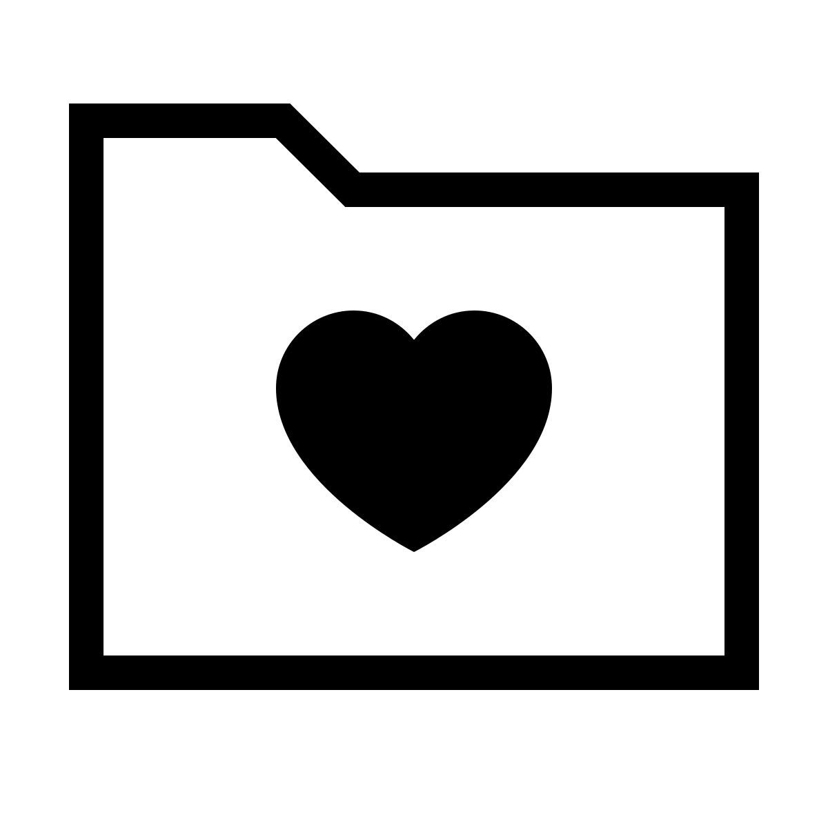 forma thin sharp style 즐겨 찾기 폴더 icon