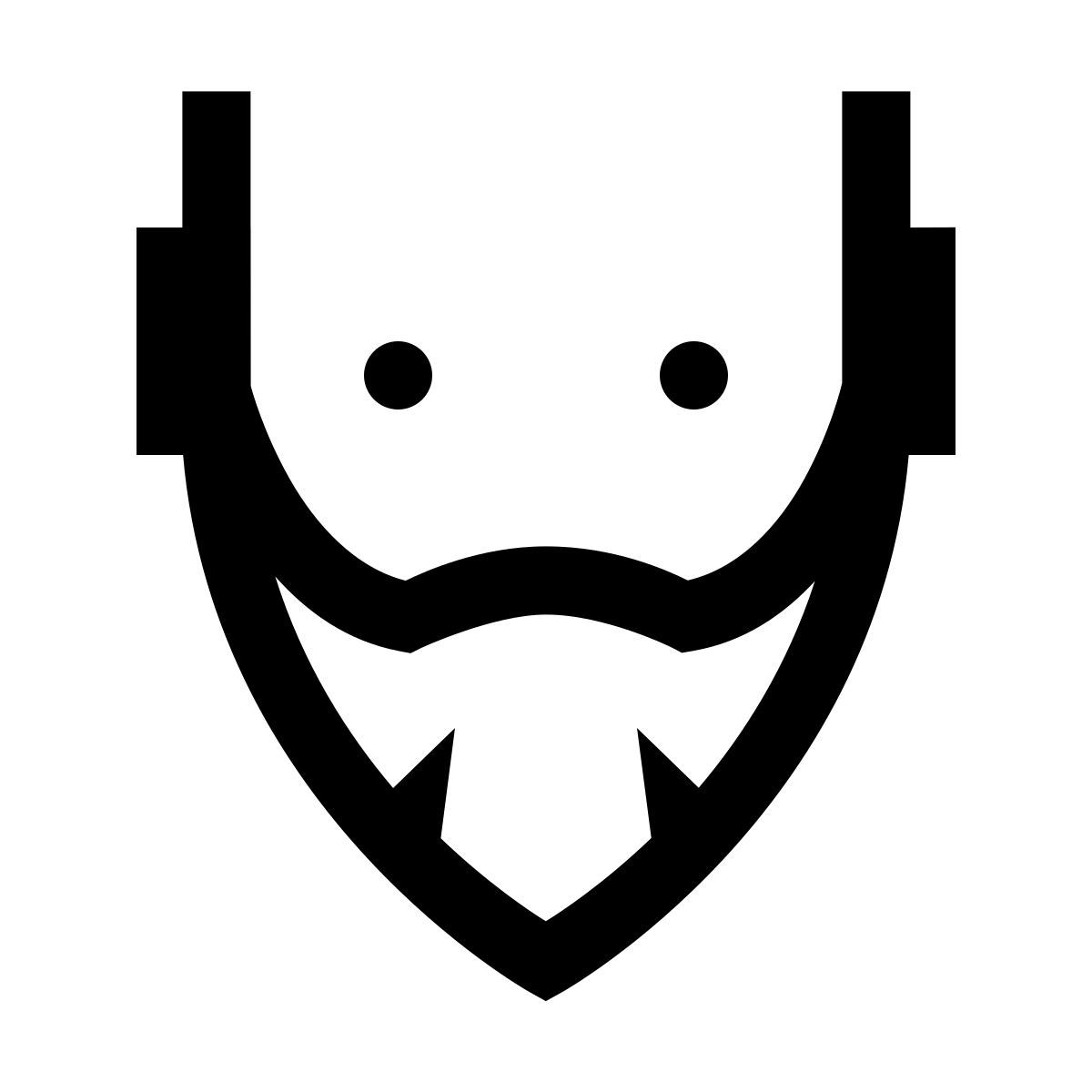 forma thin sharp style barba lunga icon