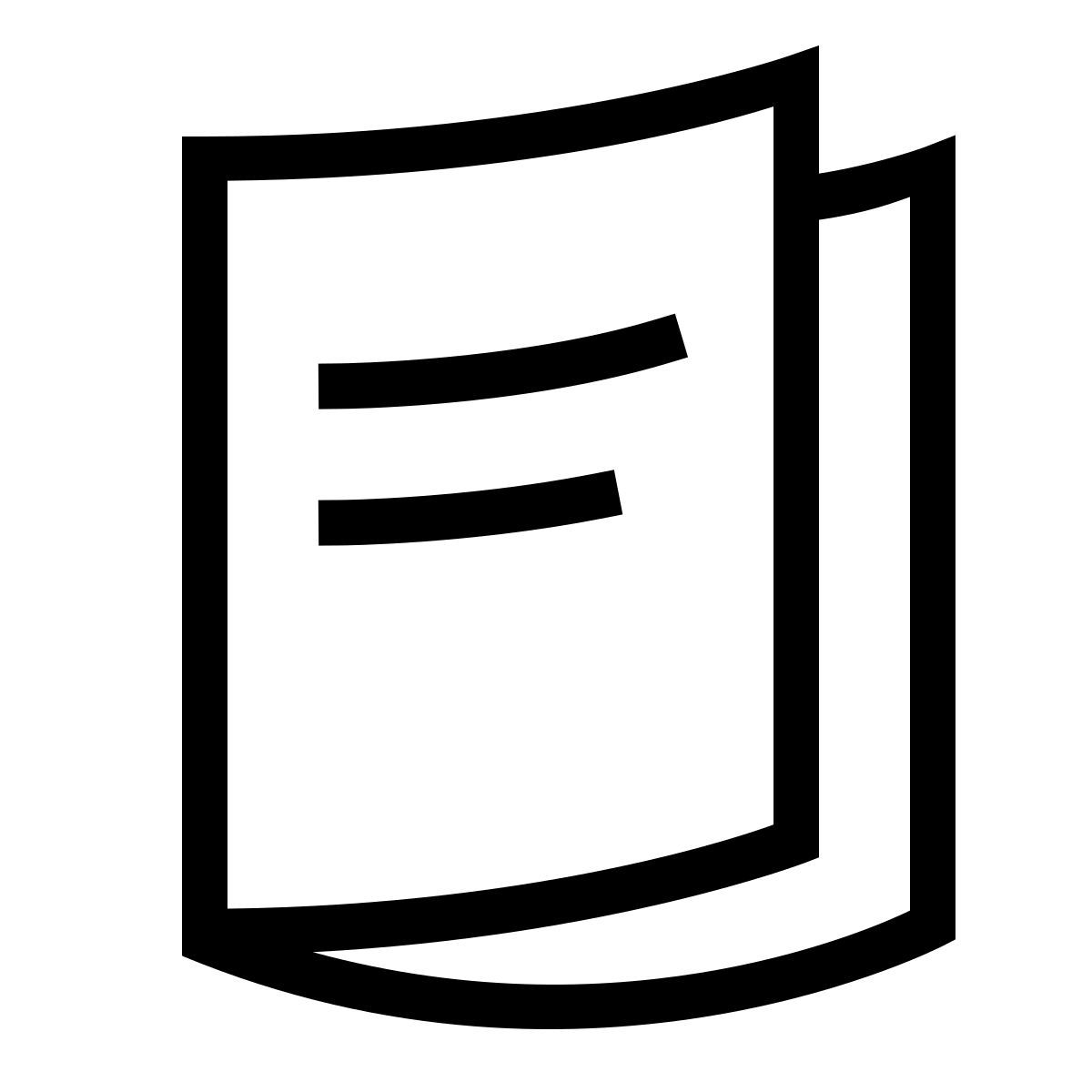 forma thin sharp style magazine icon