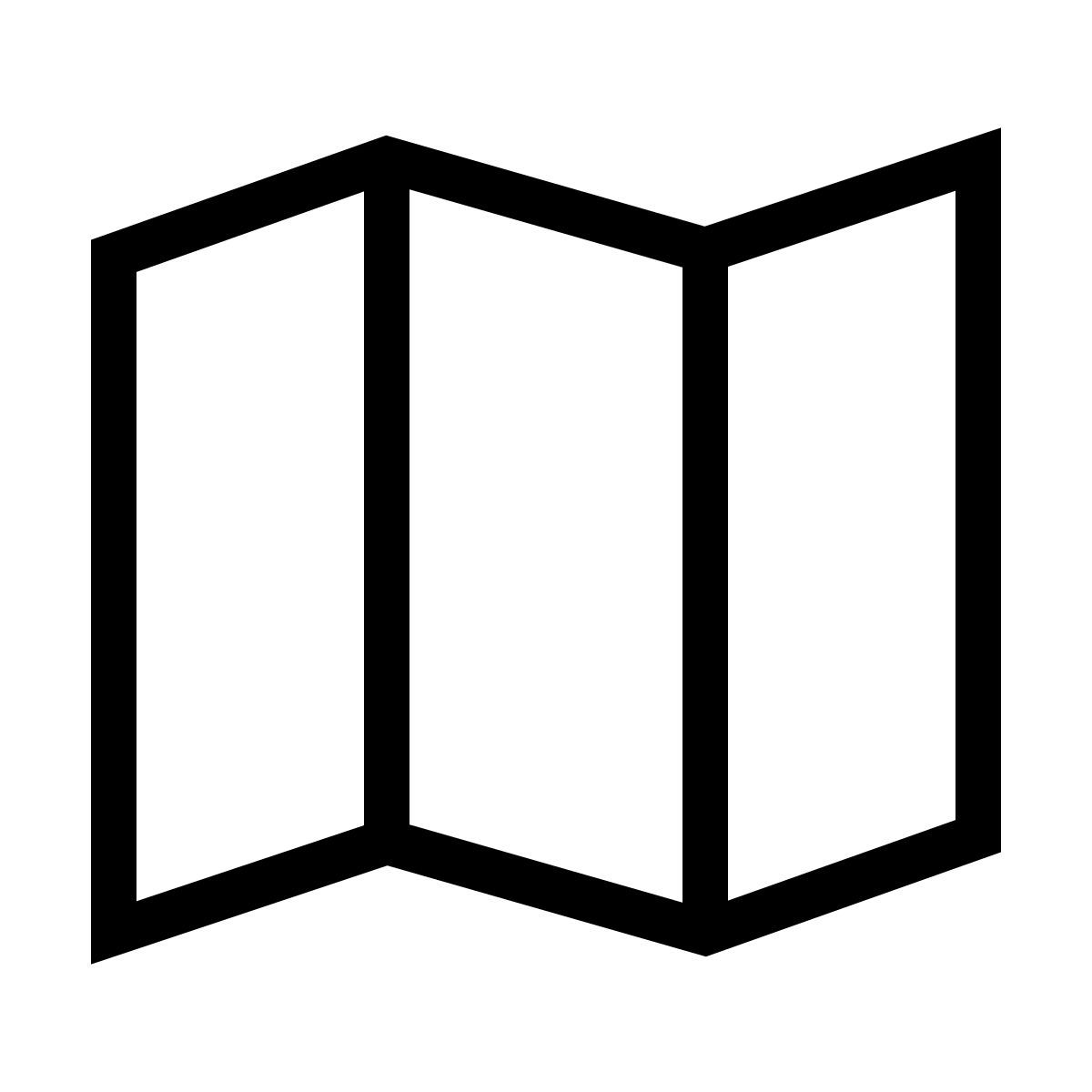 forma thin sharp style paper map icon