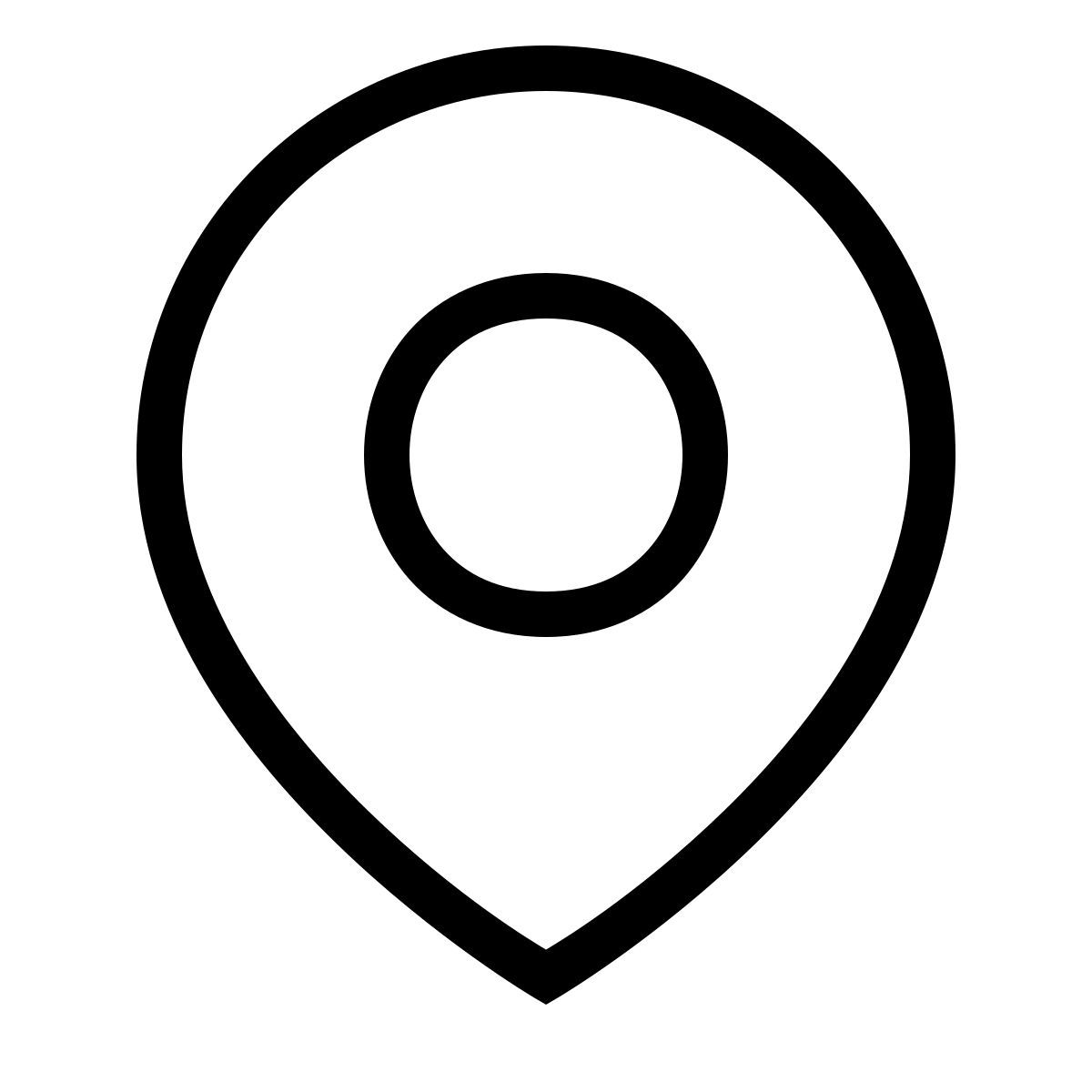 forma thin sharp style location icon