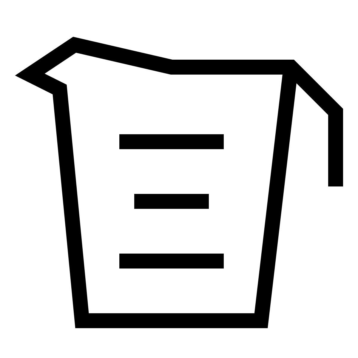 forma thin sharp style tasse à mesurer icon