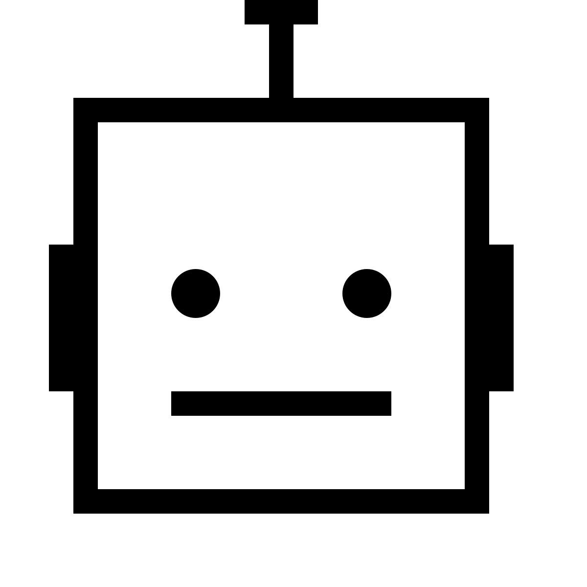 forma thin sharp style 消息机器人 icon