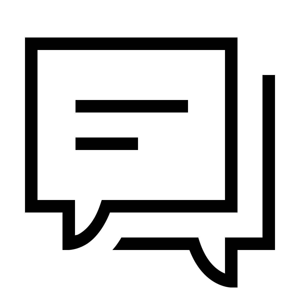 forma thin sharp style 消息 icon