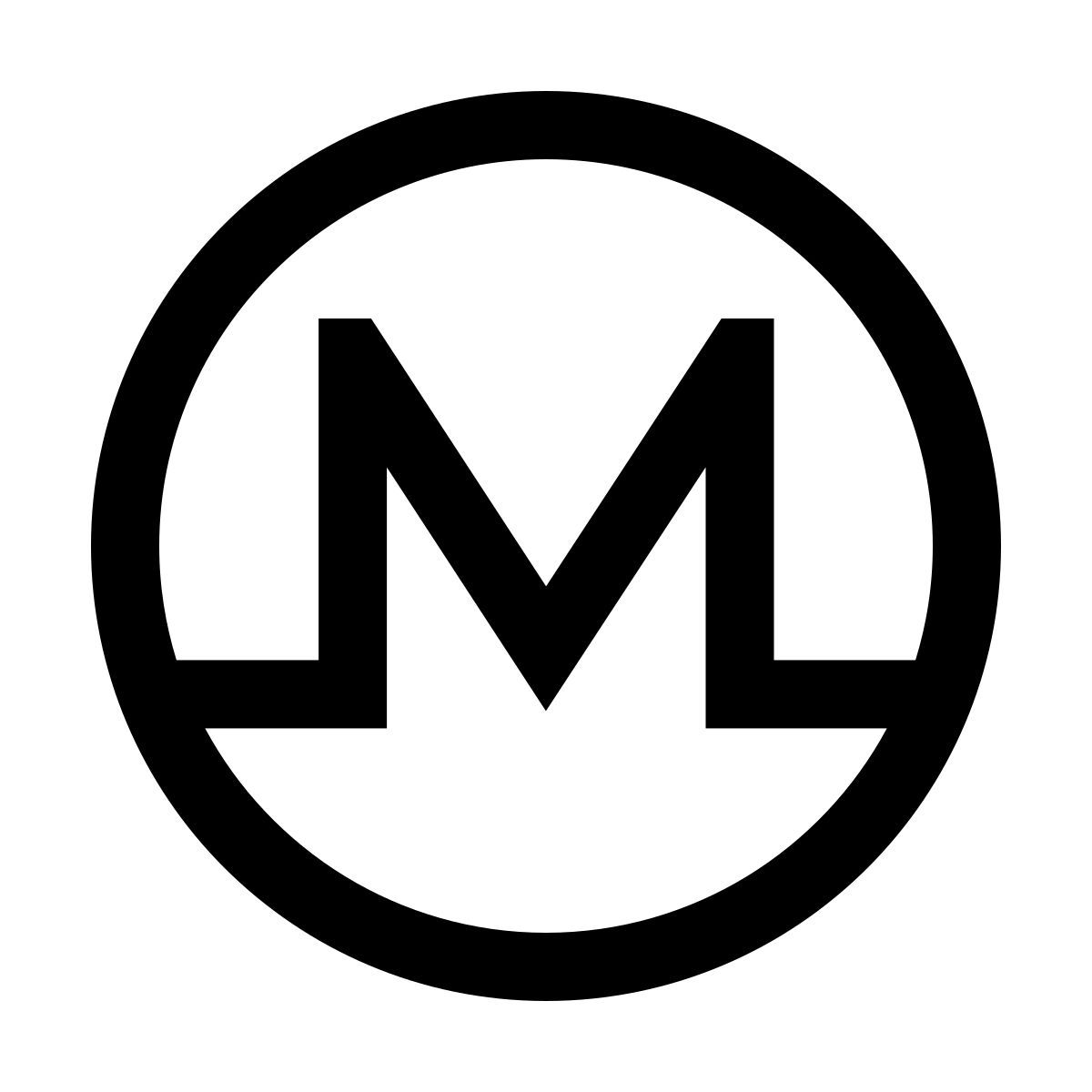 forma thin sharp style monero icon