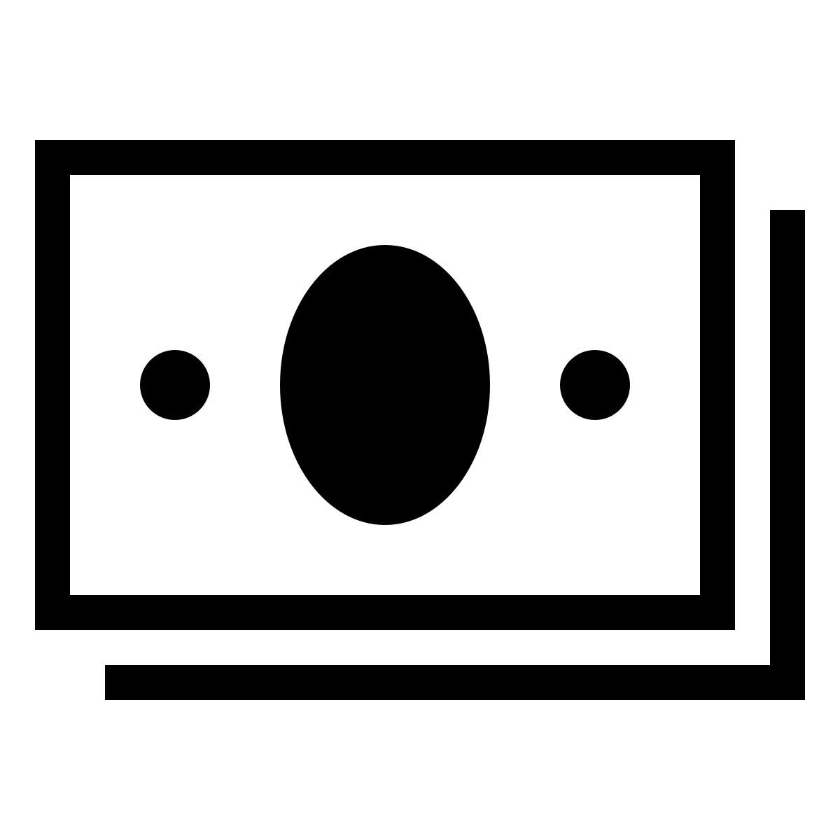 forma thin sharp style cash icon