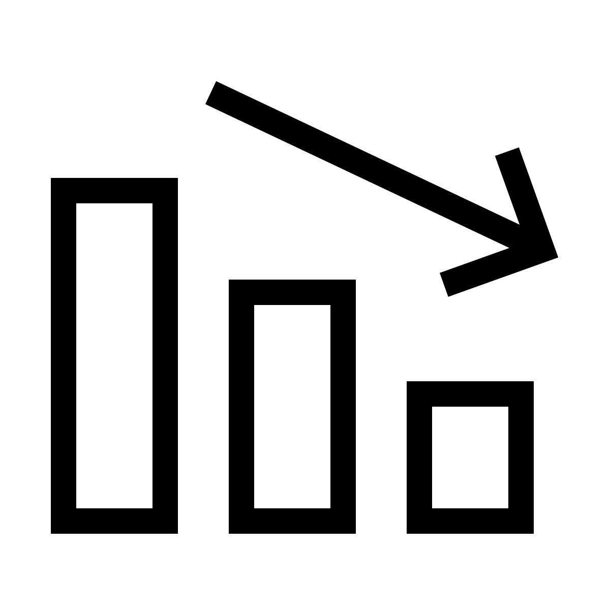 forma thin sharp style dinámica negativa icon