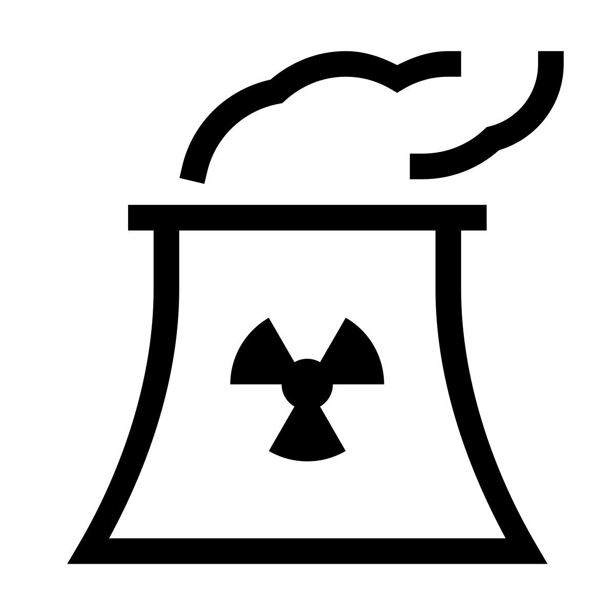 forma thin sharp style 核电站 icon