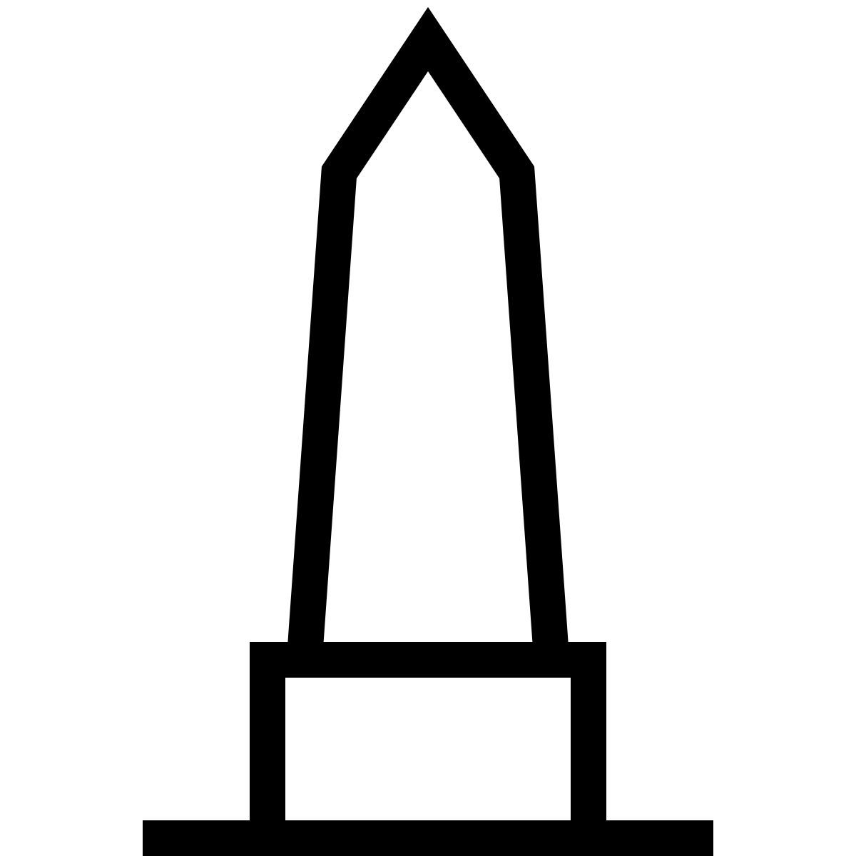 forma thin sharp style 方尖碑 icon