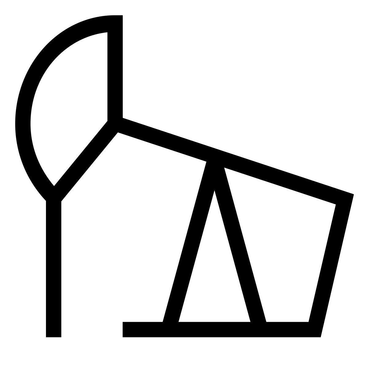 forma thin sharp style chevalet de pompage icon