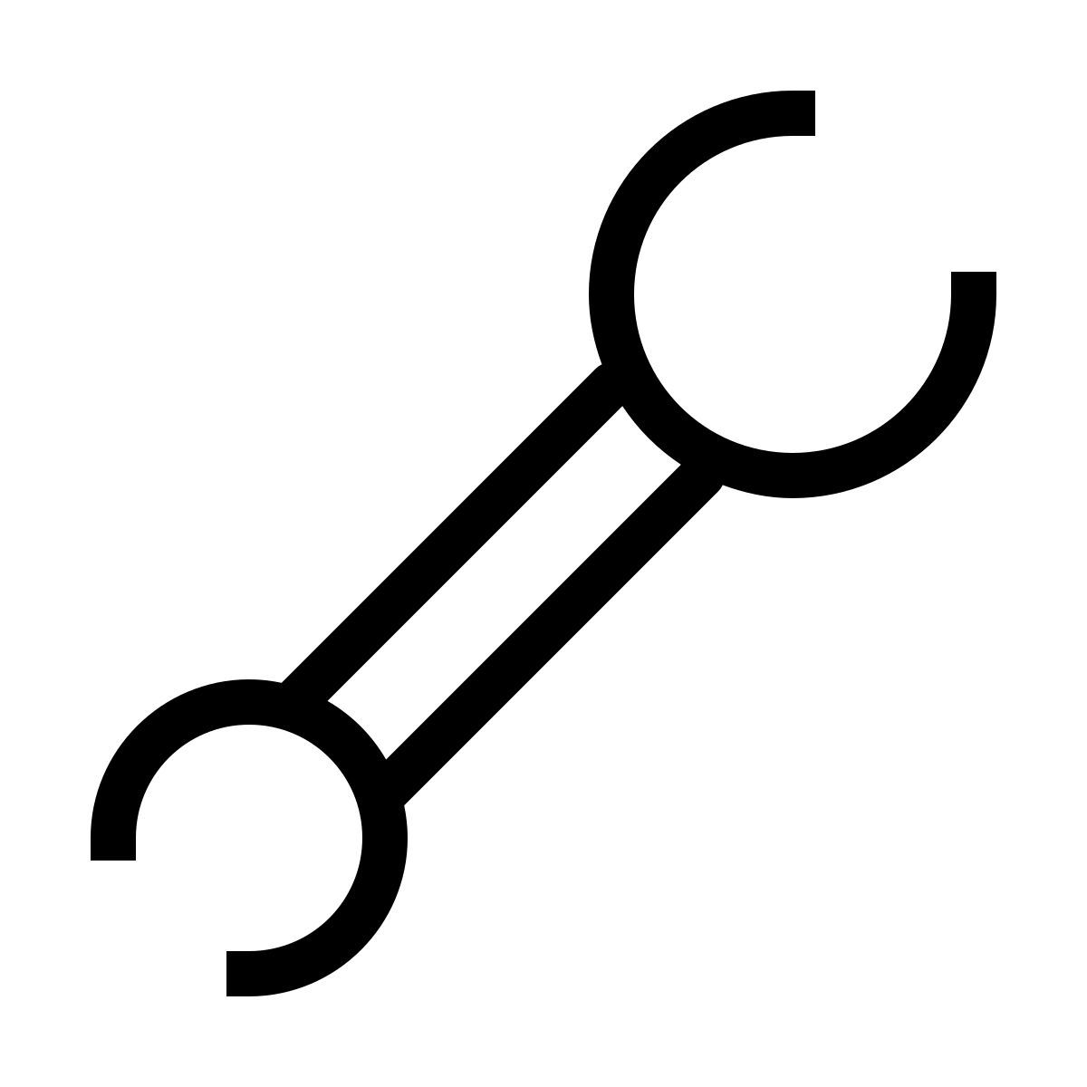 forma thin sharp style open end wrench icon