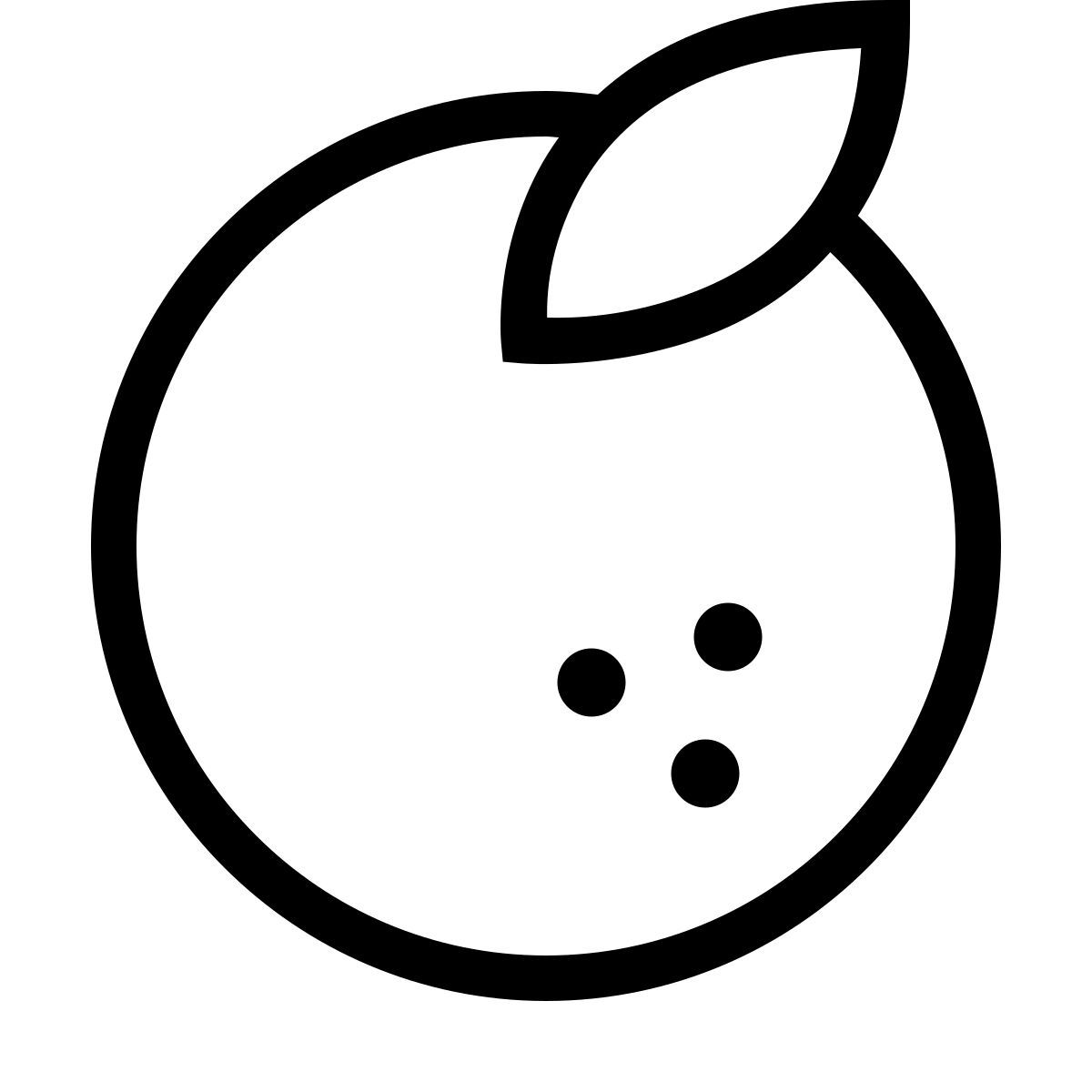 forma thin sharp style orange icon