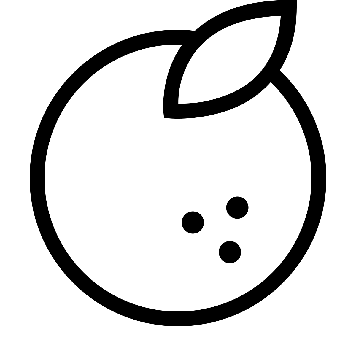forma thin sharp style orange icon