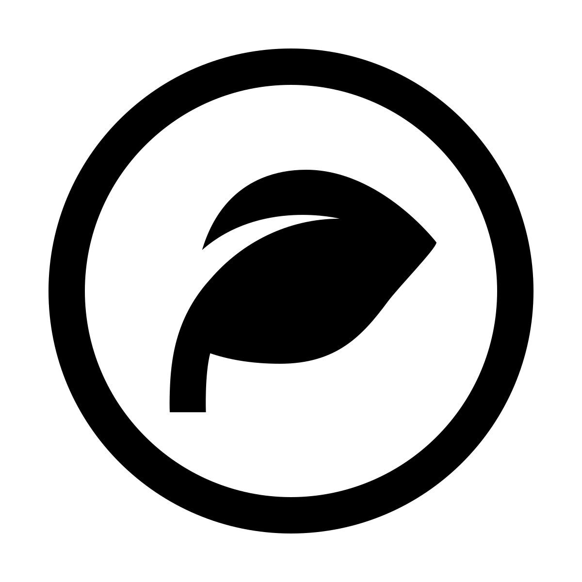 forma thin sharp style organic food icon