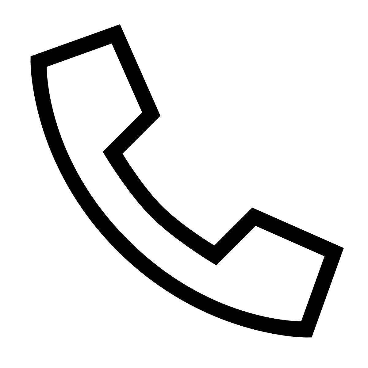 forma thin sharp style teléfono icon