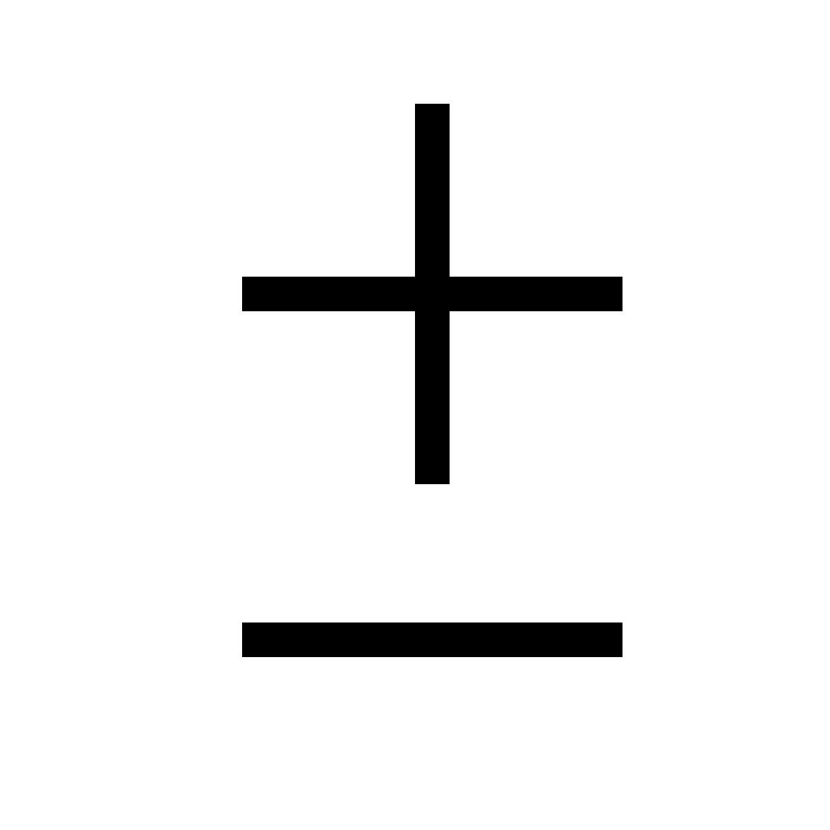 forma thin sharp style plus minus +   icon